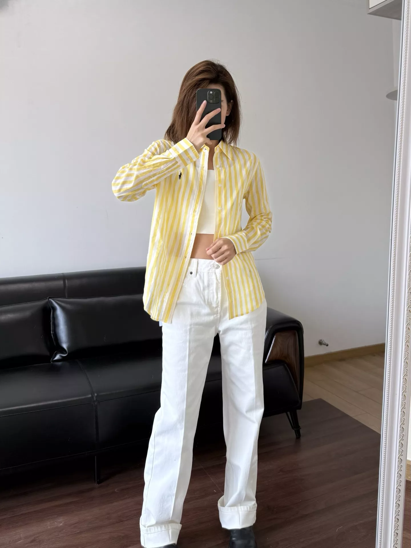 랄프로렌 포니 자수 린넨 스트라이프 셔츠 상세 이미지 46