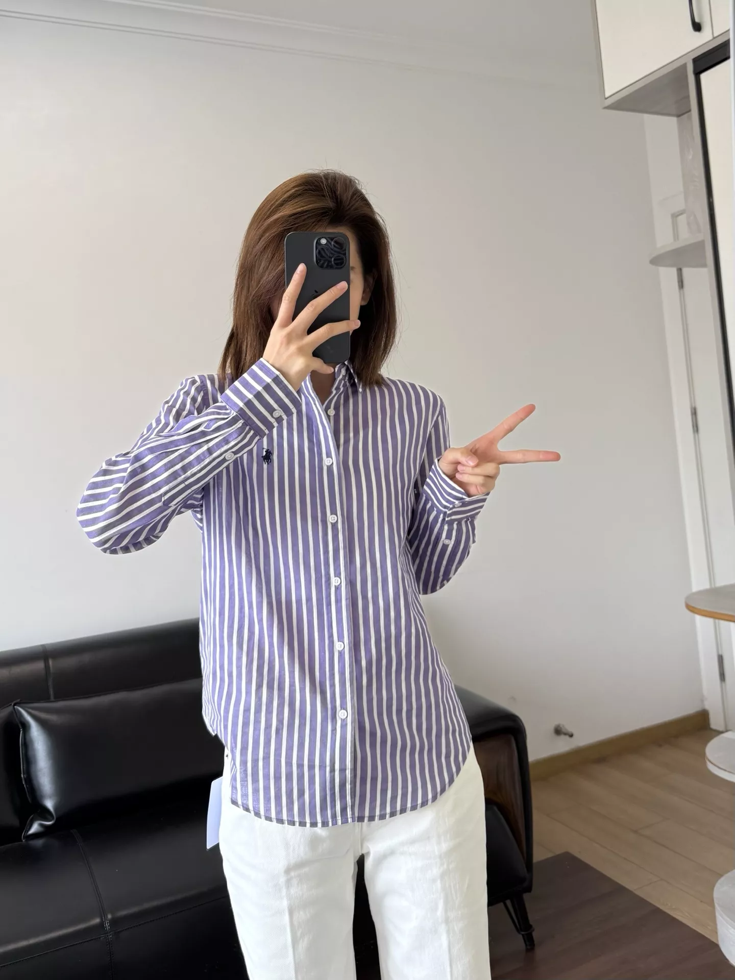랄프로렌 포니 자수 린넨 스트라이프 셔츠 상세 이미지 38