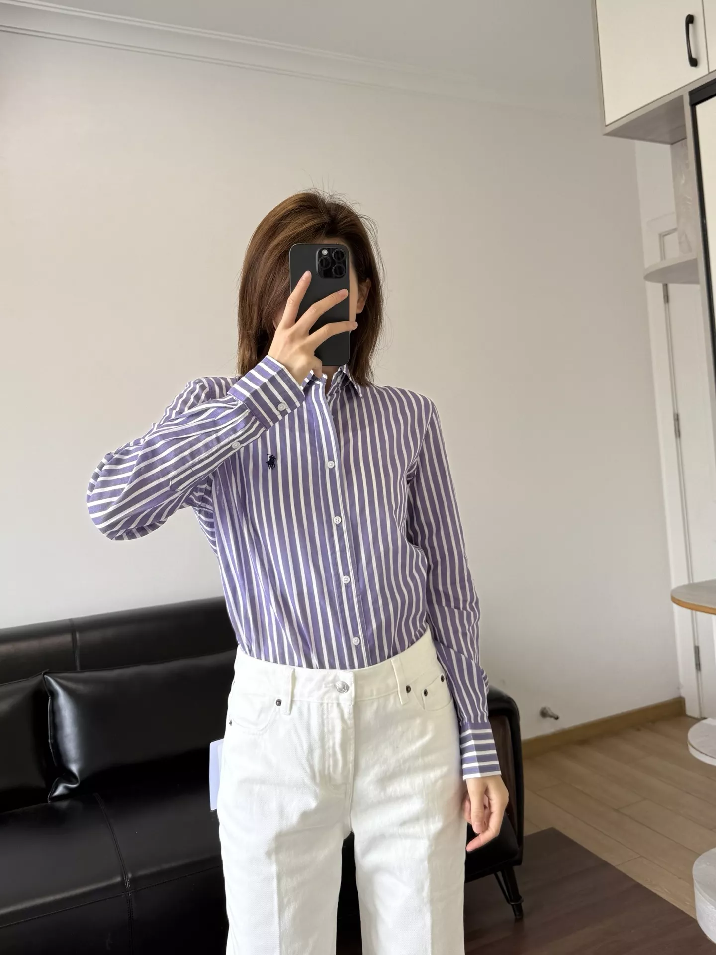 랄프로렌 포니 자수 린넨 스트라이프 셔츠 상세 이미지 39