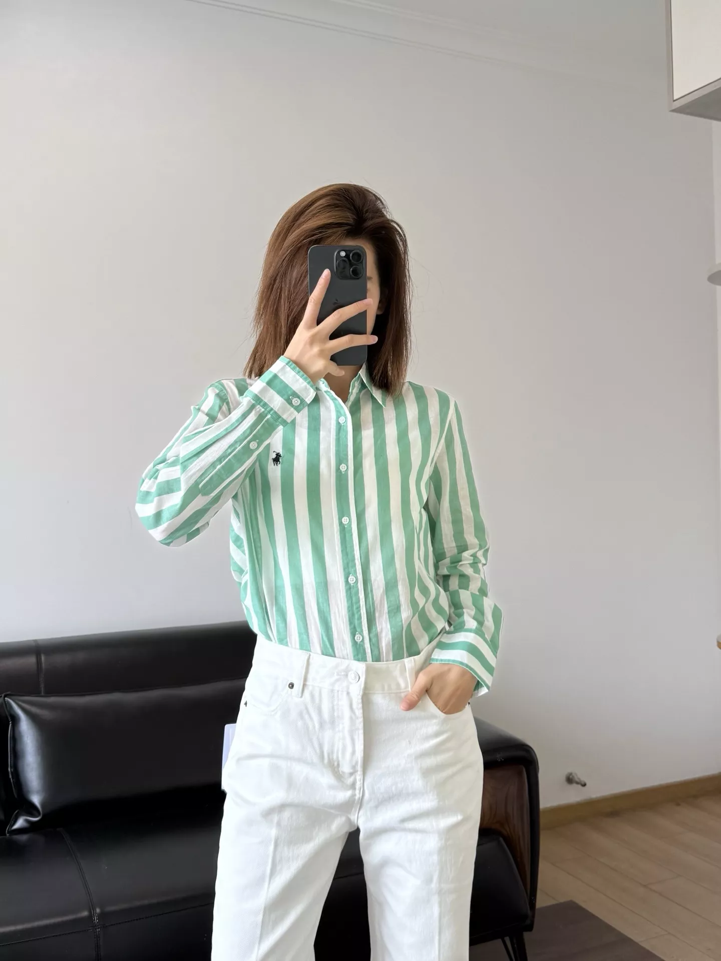 랄프로렌 포니 자수 린넨 스트라이프 셔츠 상세 이미지 54