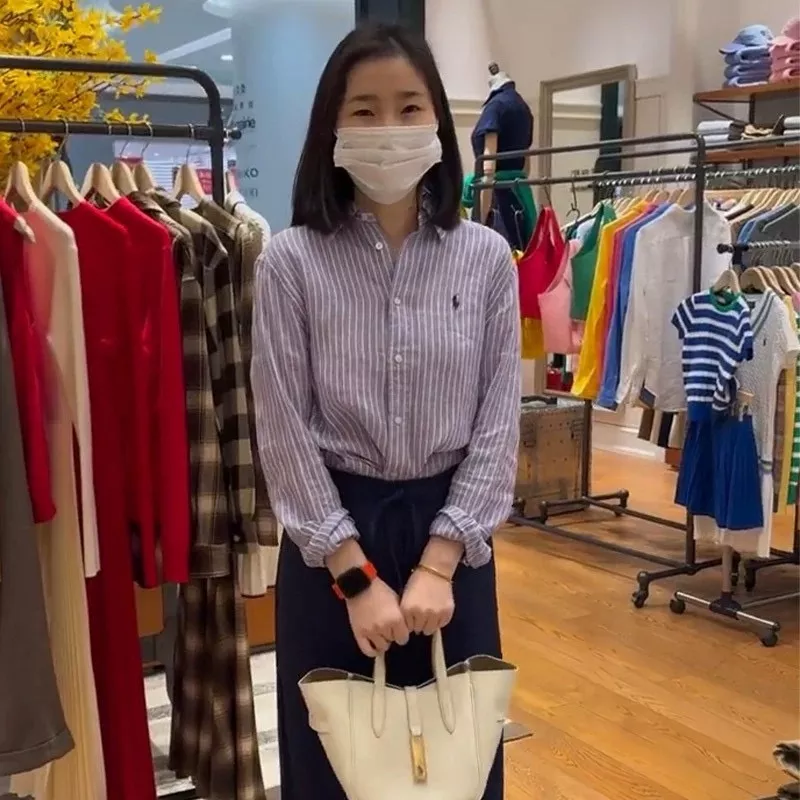 랄프로렌 포니 자수 린넨 스트라이프 셔츠 상세 이미지 62