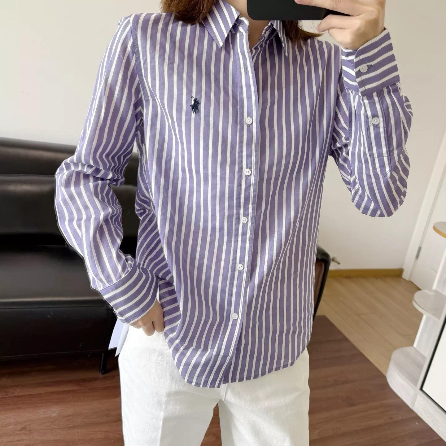 랄프로렌 포니 자수 린넨 스트라이프 셔츠 상세 이미지 40