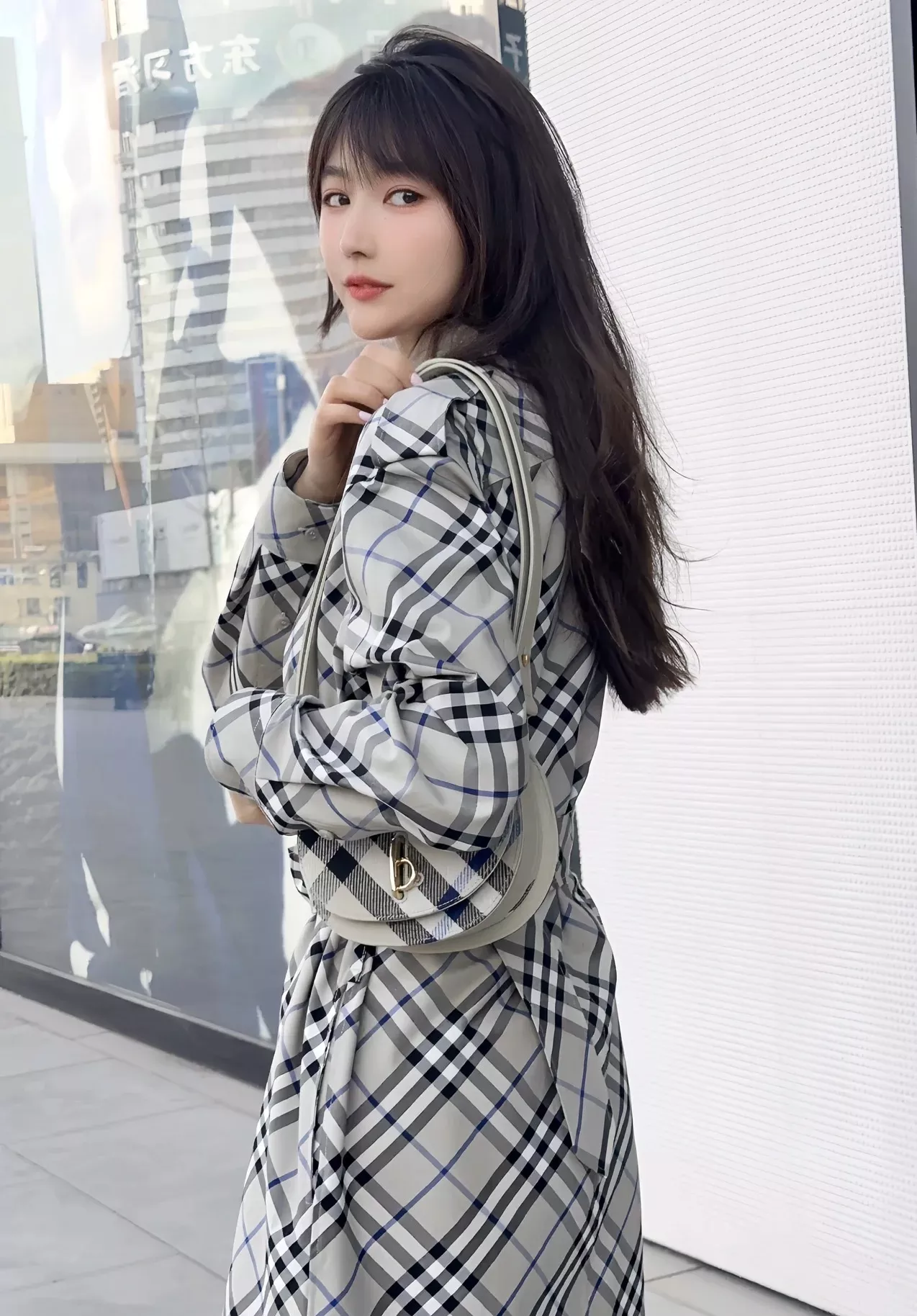 버버리 트렌치 스타일 체크 원피스 상세 이미지 43