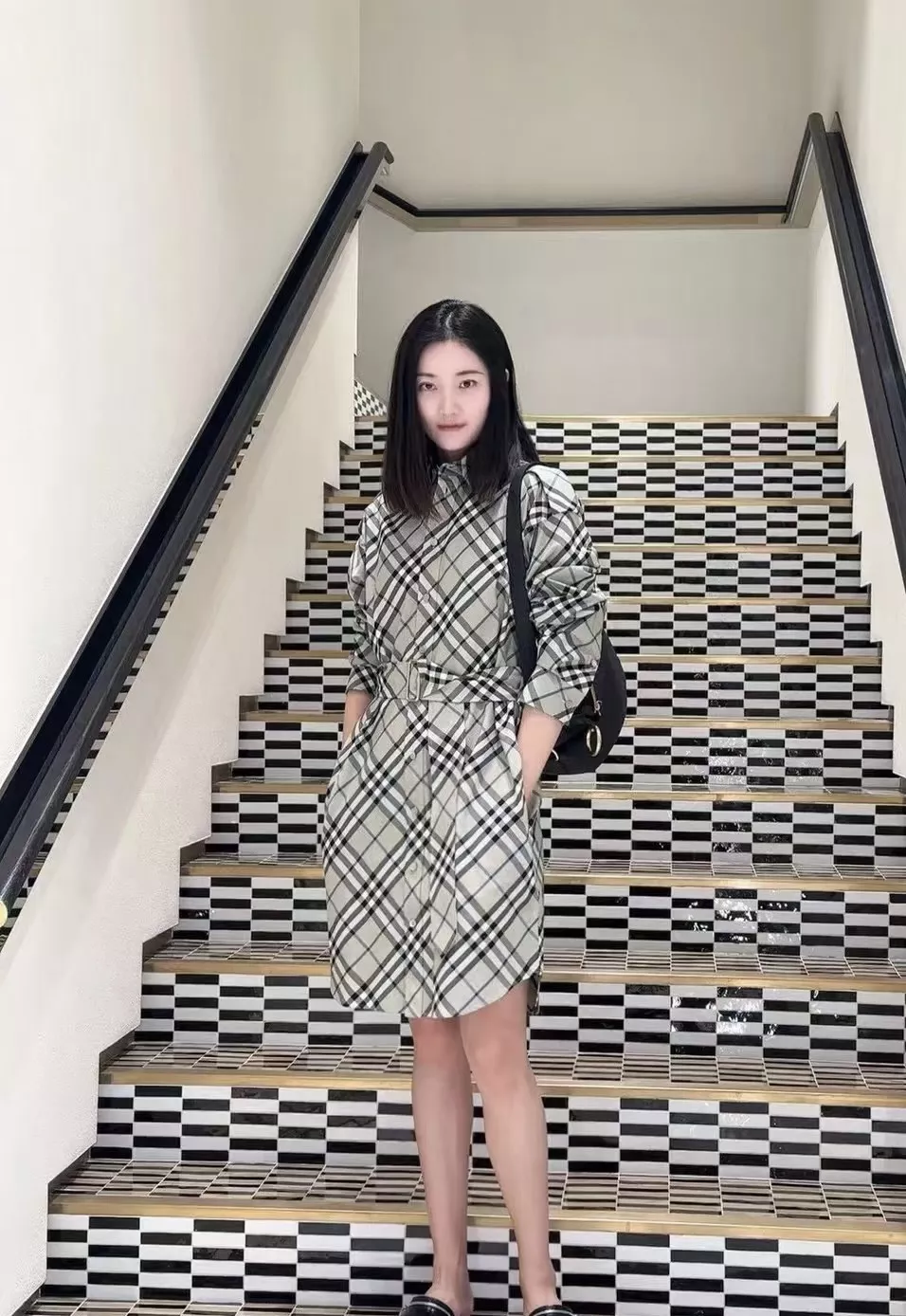 버버리 트렌치 스타일 체크 원피스 상세 이미지 46
