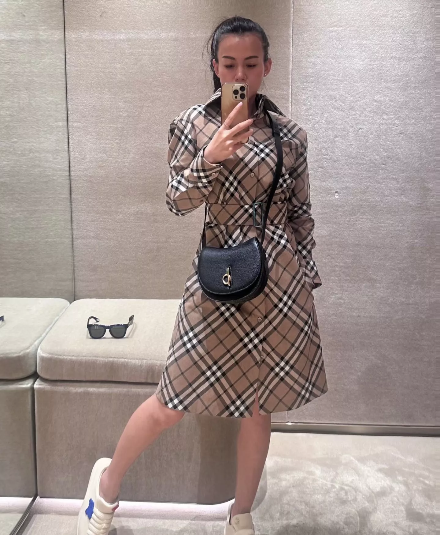 버버리 트렌치 스타일 체크 원피스 상세 이미지 24