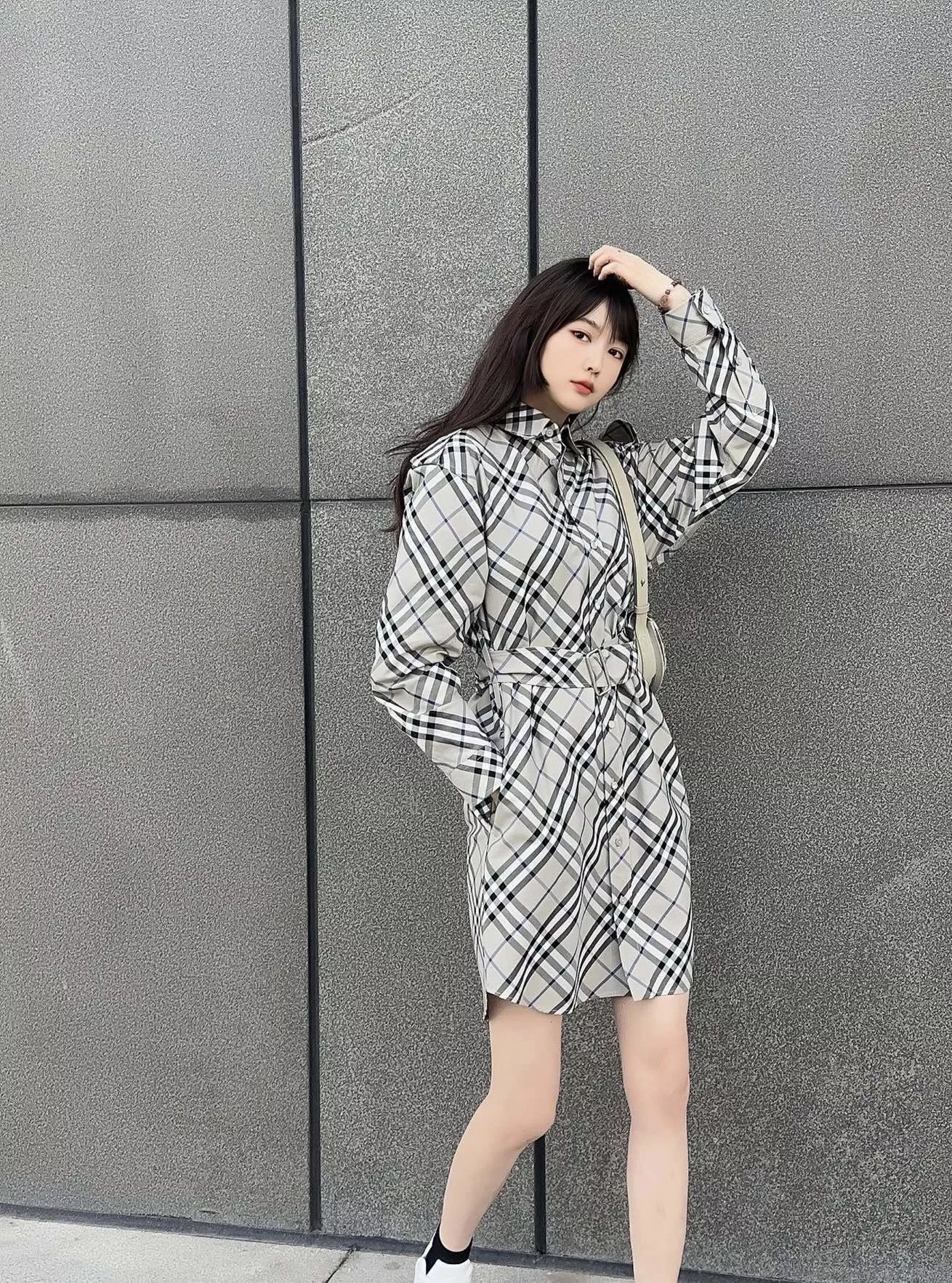 버버리 트렌치 스타일 체크 원피스 상세 이미지 41
