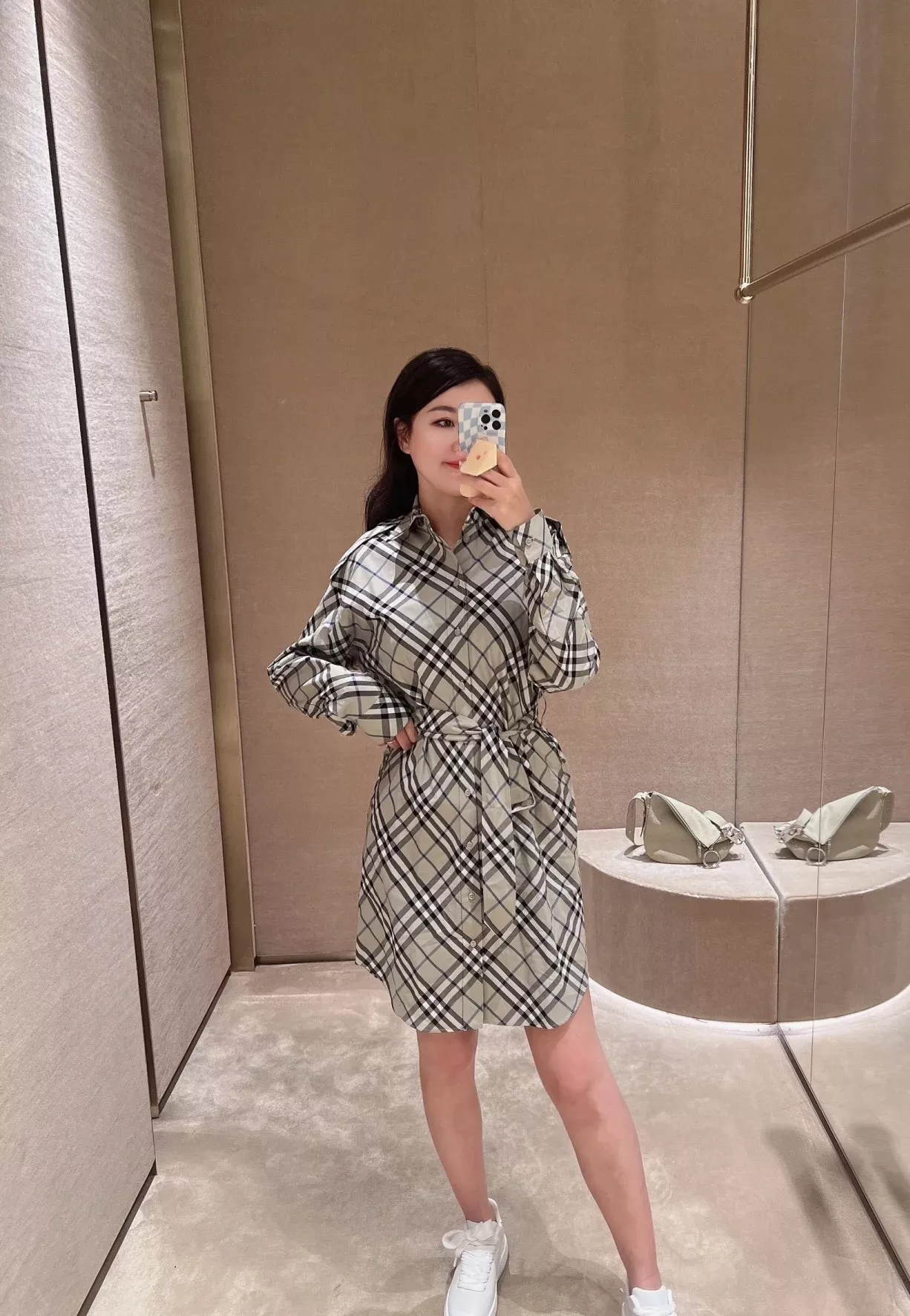 버버리 트렌치 스타일 체크 원피스 상세 이미지 40