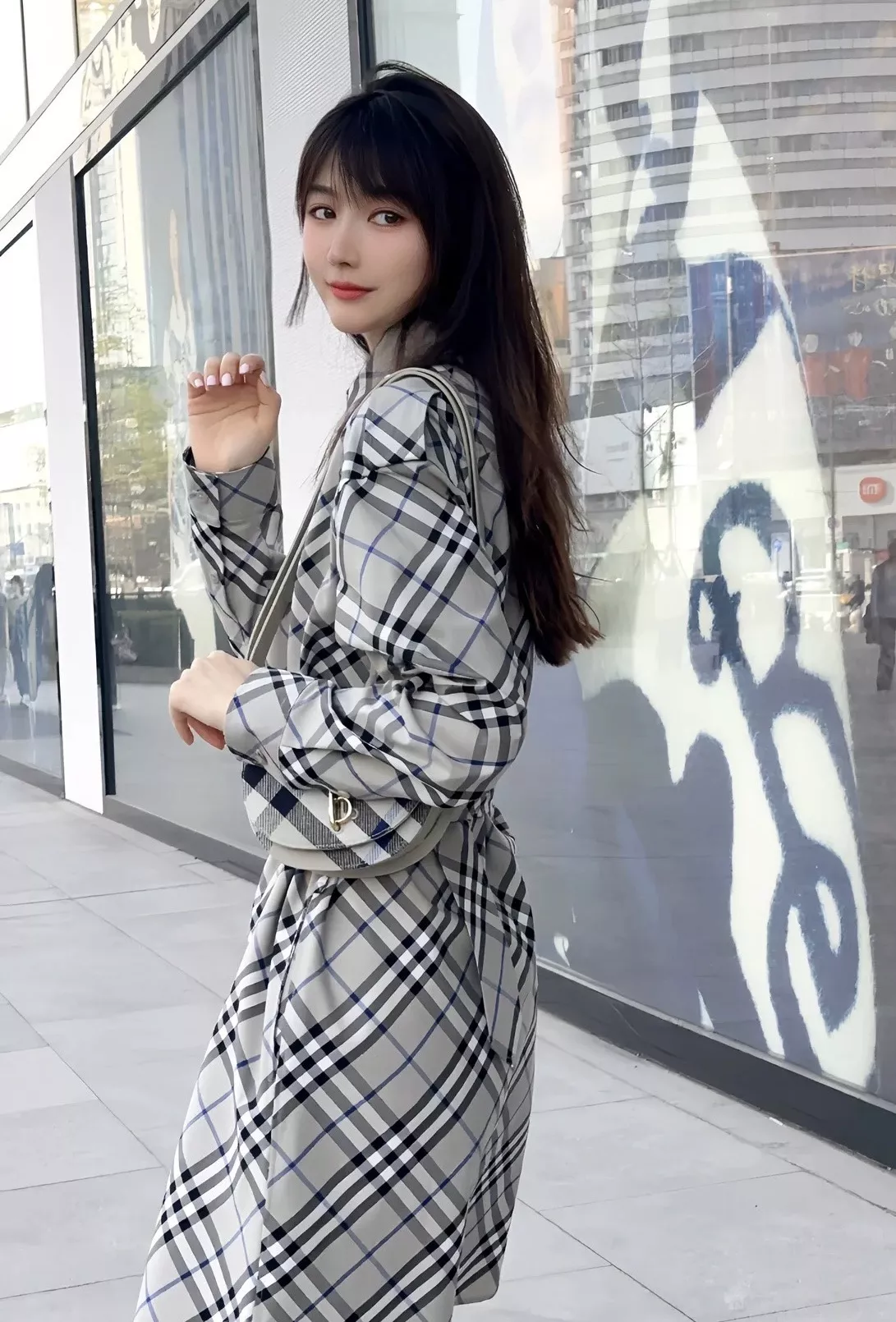 버버리 트렌치 스타일 체크 원피스 상세 이미지 44