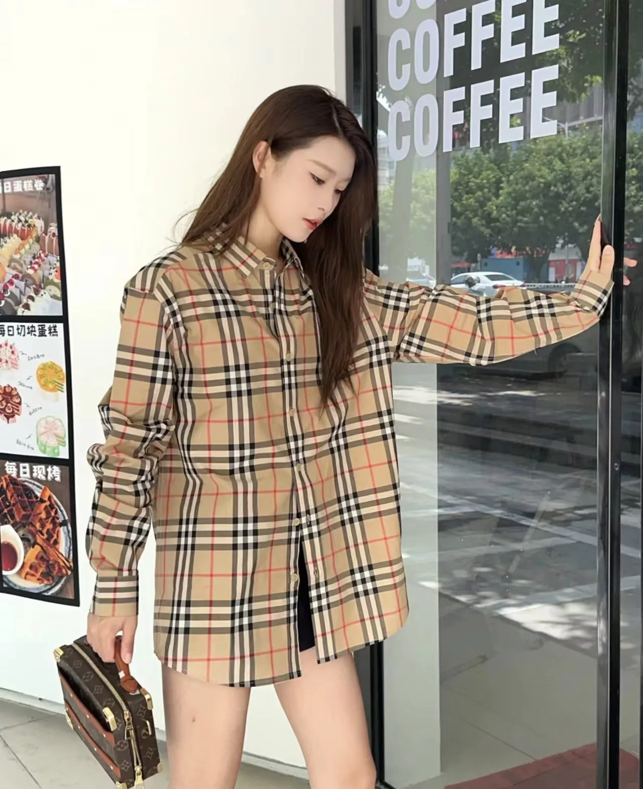 버버리 클래식 체크 코튼 셔츠 상세 이미지 13