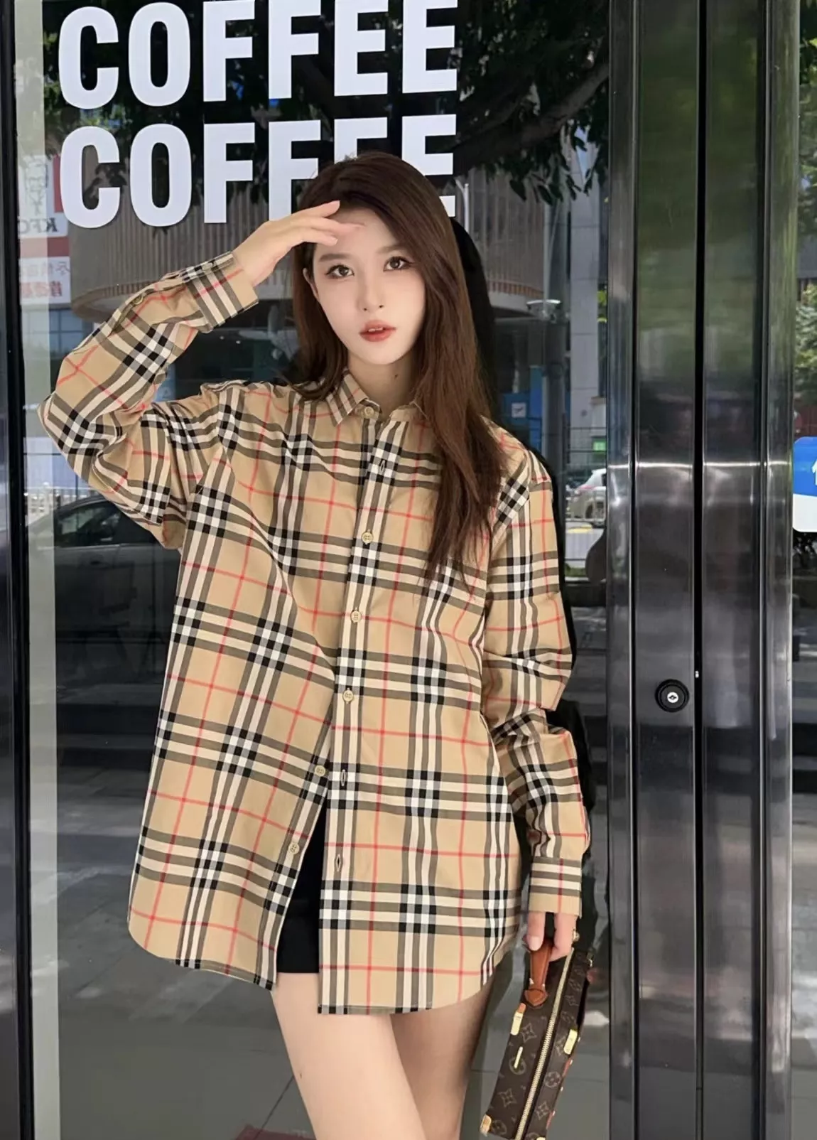 버버리 클래식 체크 코튼 셔츠 상세 이미지 11