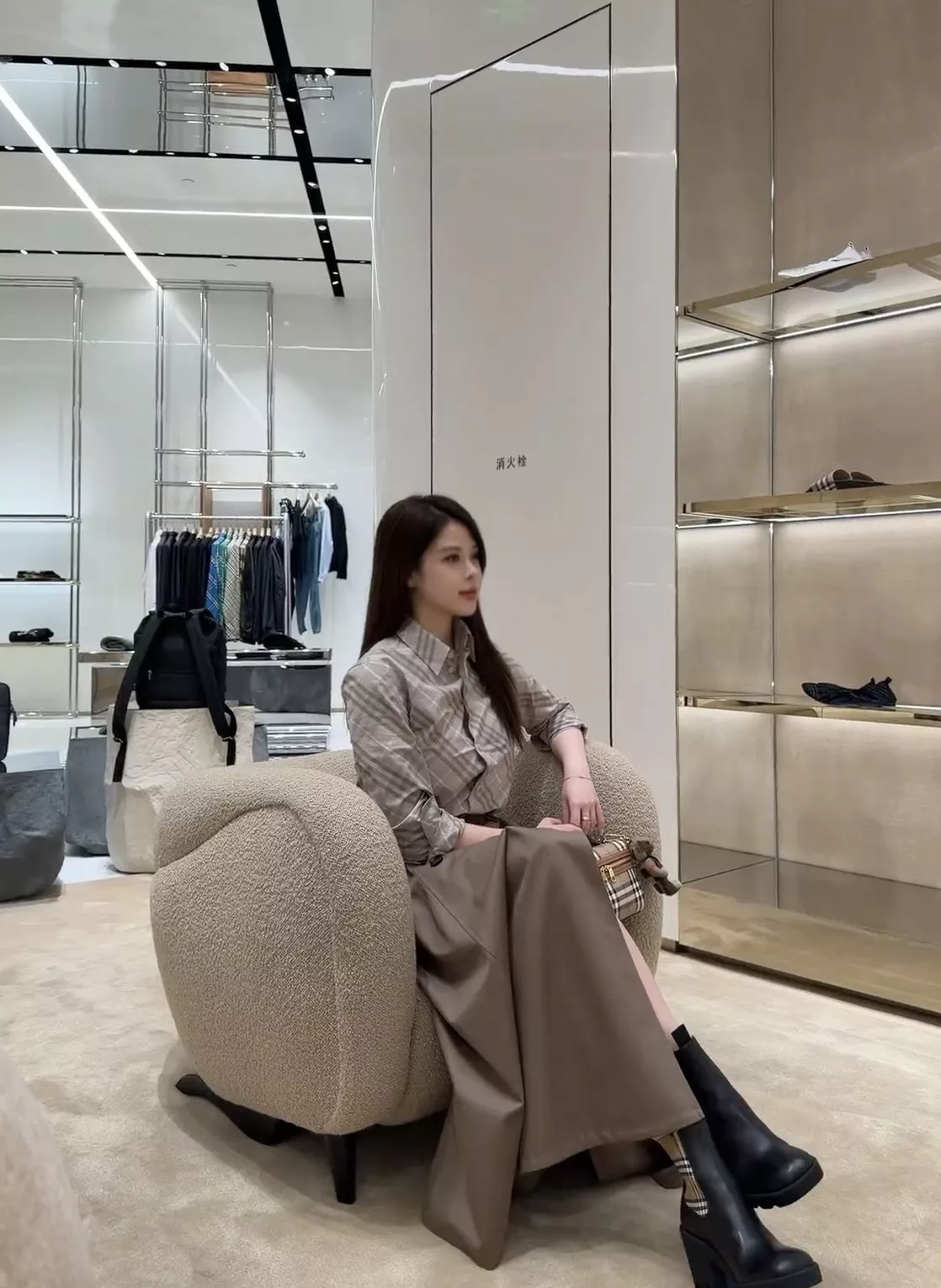 버버리 체크 패턴 셔츠 상세 이미지 48