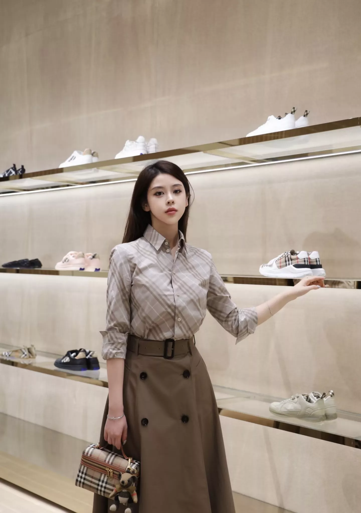버버리 체크 패턴 셔츠 상세 이미지 50