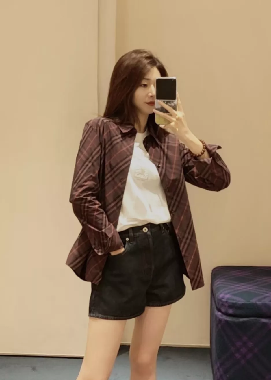 버버리 체크 패턴 셔츠 상세 이미지 18