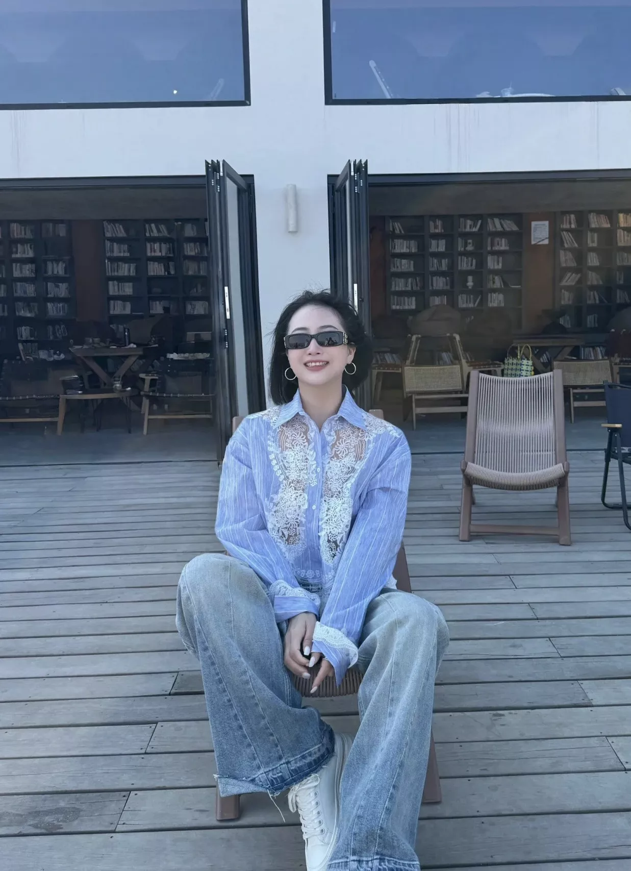 에르마노설비노 레이스 카라 크롭 셔츠 상세 이미지 22
