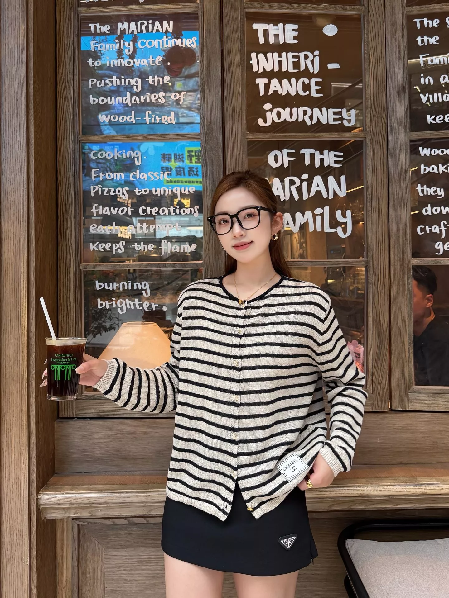 샤넬 스탠드 카라 허리 셔링 집업 재킷 상세 이미지 54