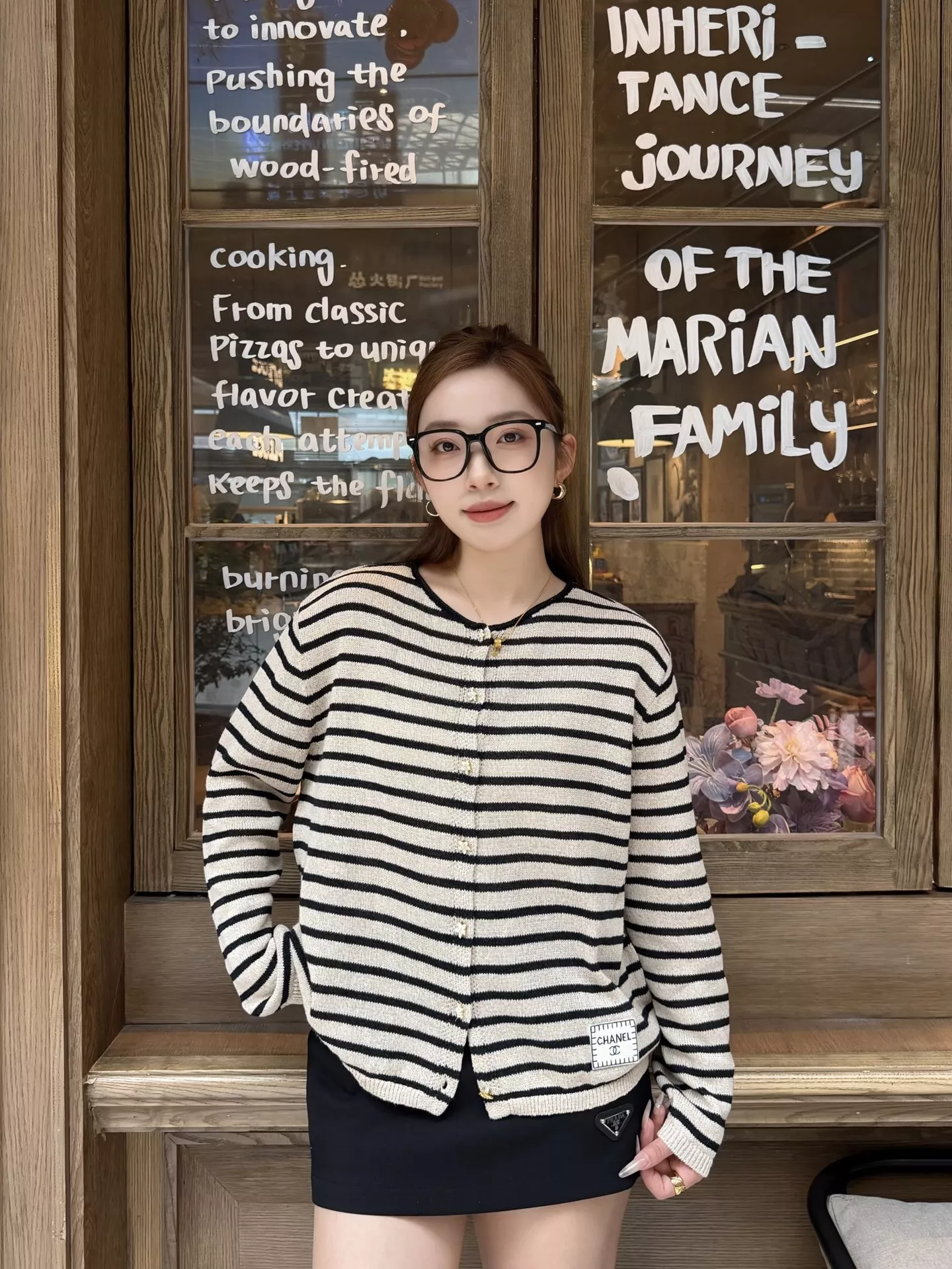 샤넬 스탠드 카라 허리 셔링 집업 재킷 상세 이미지 49