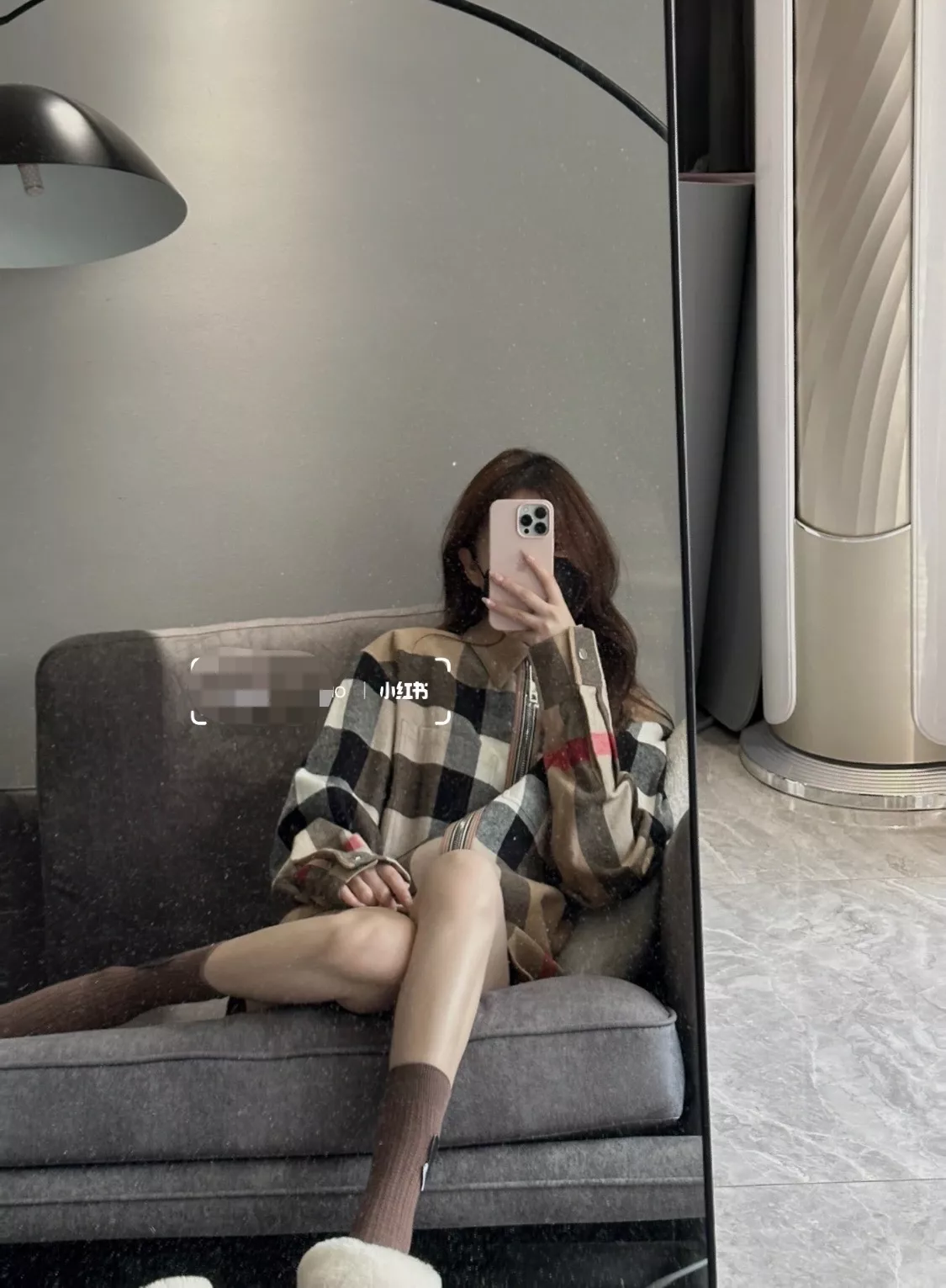 버버리 대형 체크 셔츠 아우터 상세 이미지 18