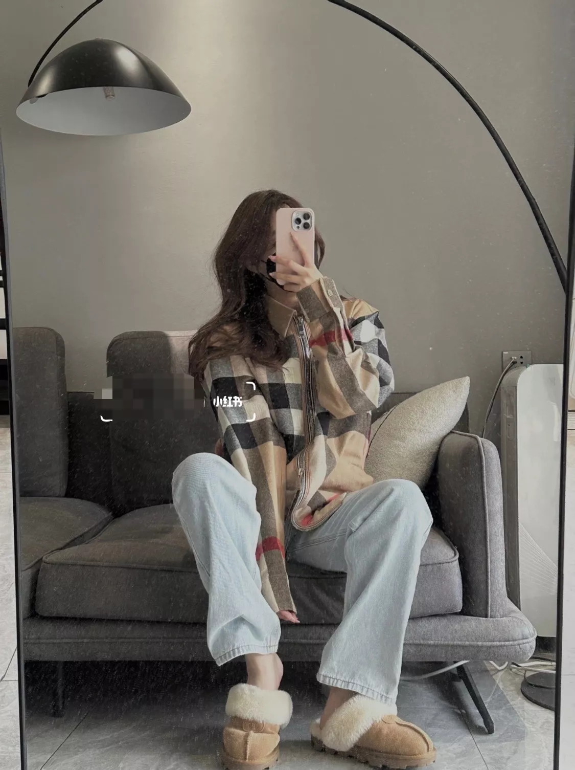 버버리 대형 체크 셔츠 아우터 상세 이미지 17