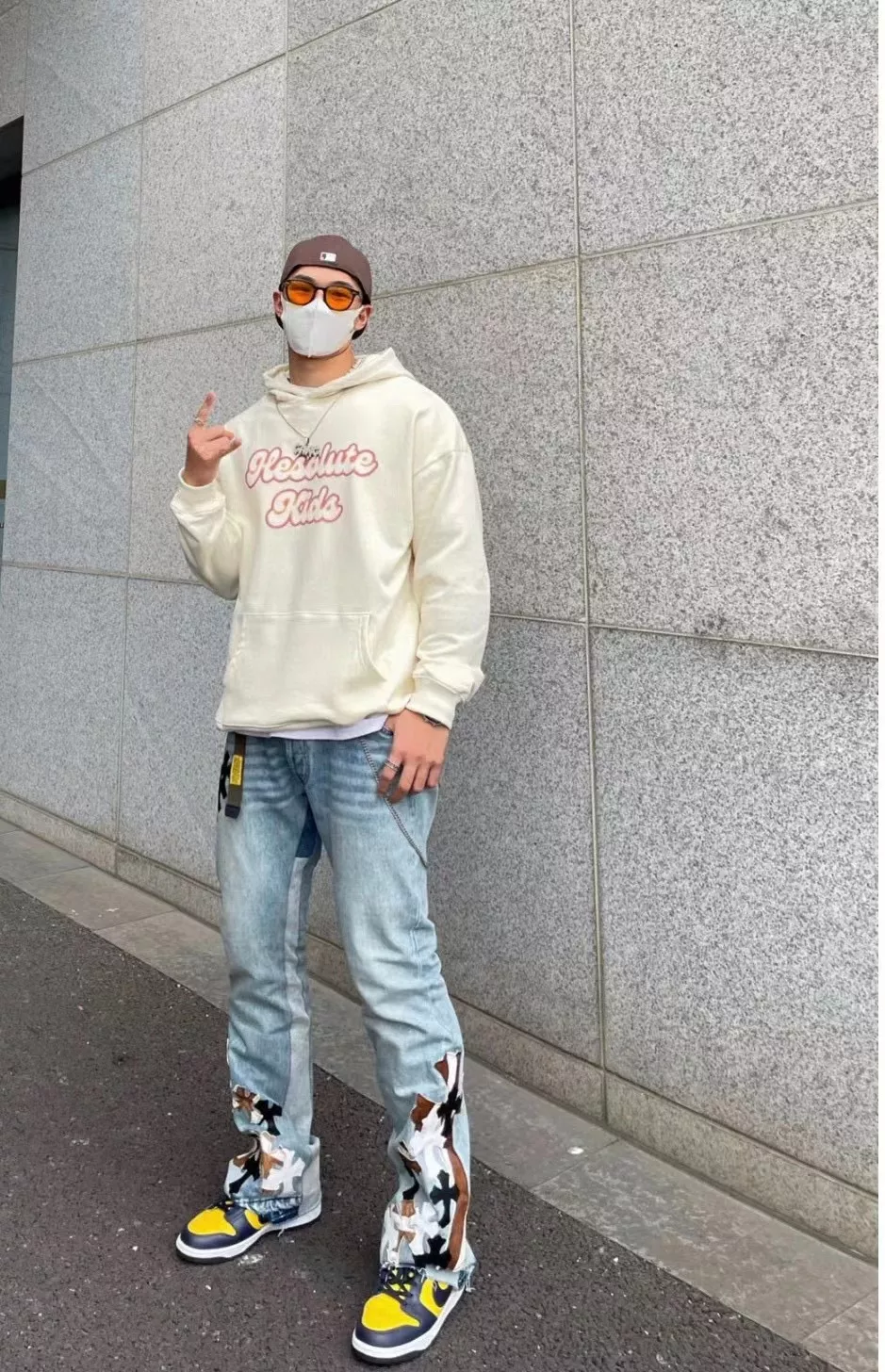 크롬하츠 갤러리뎁트 콜라보 크로스 패치 데님 팬츠 상세 이미지 16