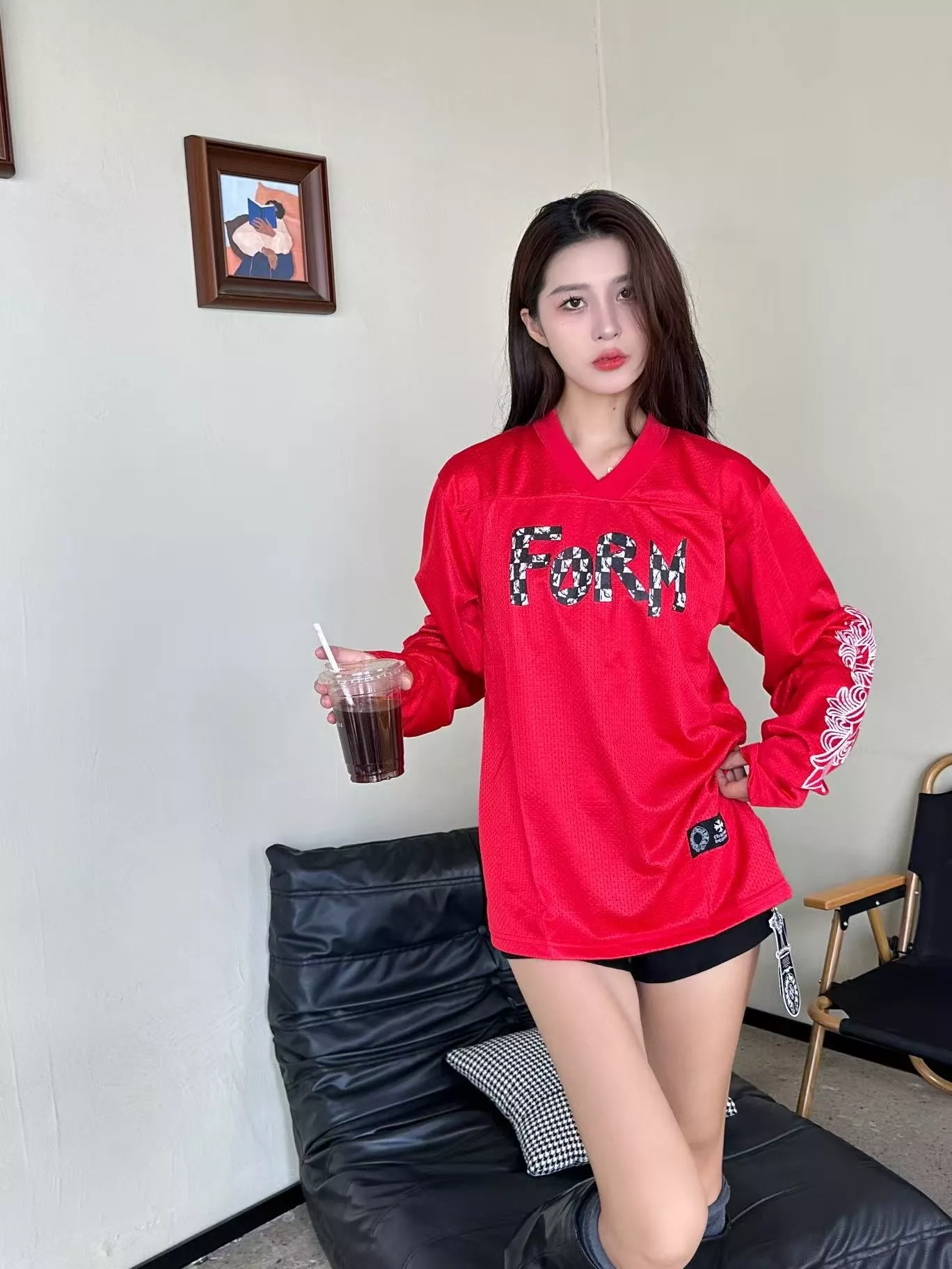 크롬하츠 메쉬 더블 레이어 하키 긴소매 티셔츠 상세 이미지 13
