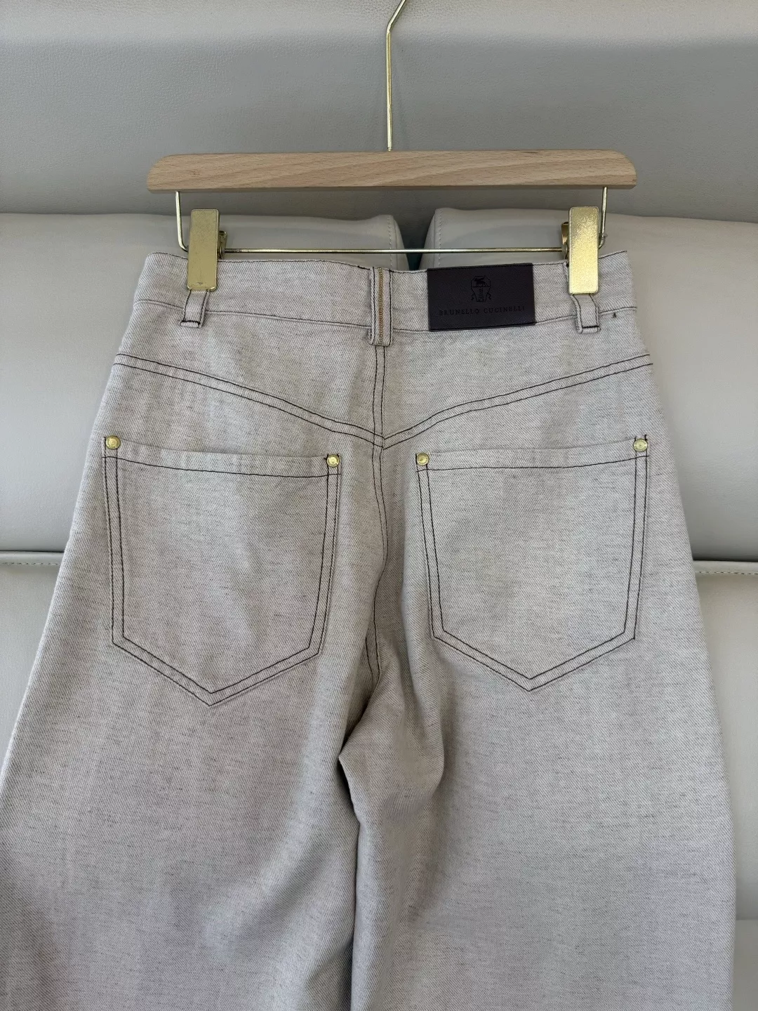 브루넬로쿠치넬리 린넨 혼방 와이드 데님 팬츠 상세 이미지 6