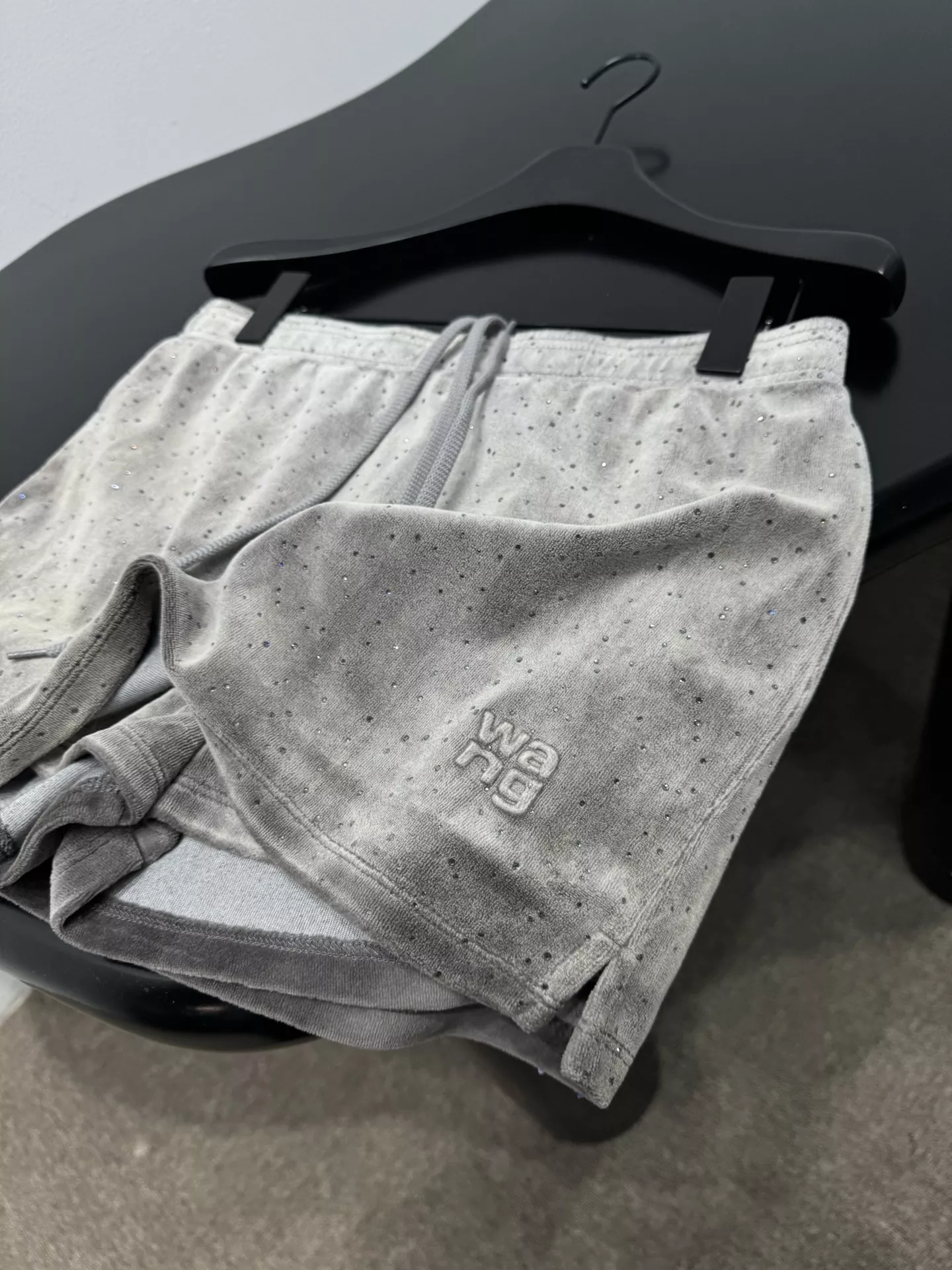 알렉산더왕 벨벳 풀스톤 밴딩 스커트 상세 이미지 7