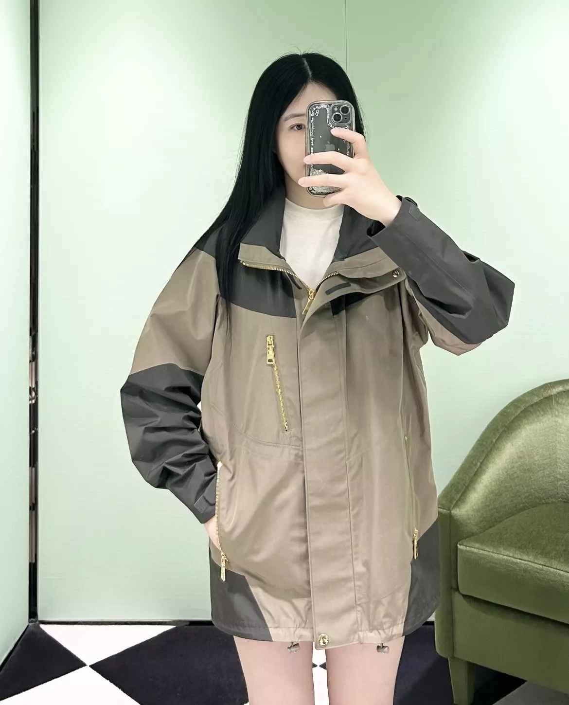 프라다 리나일론 후드 윈드 재킷 상세 이미지 20