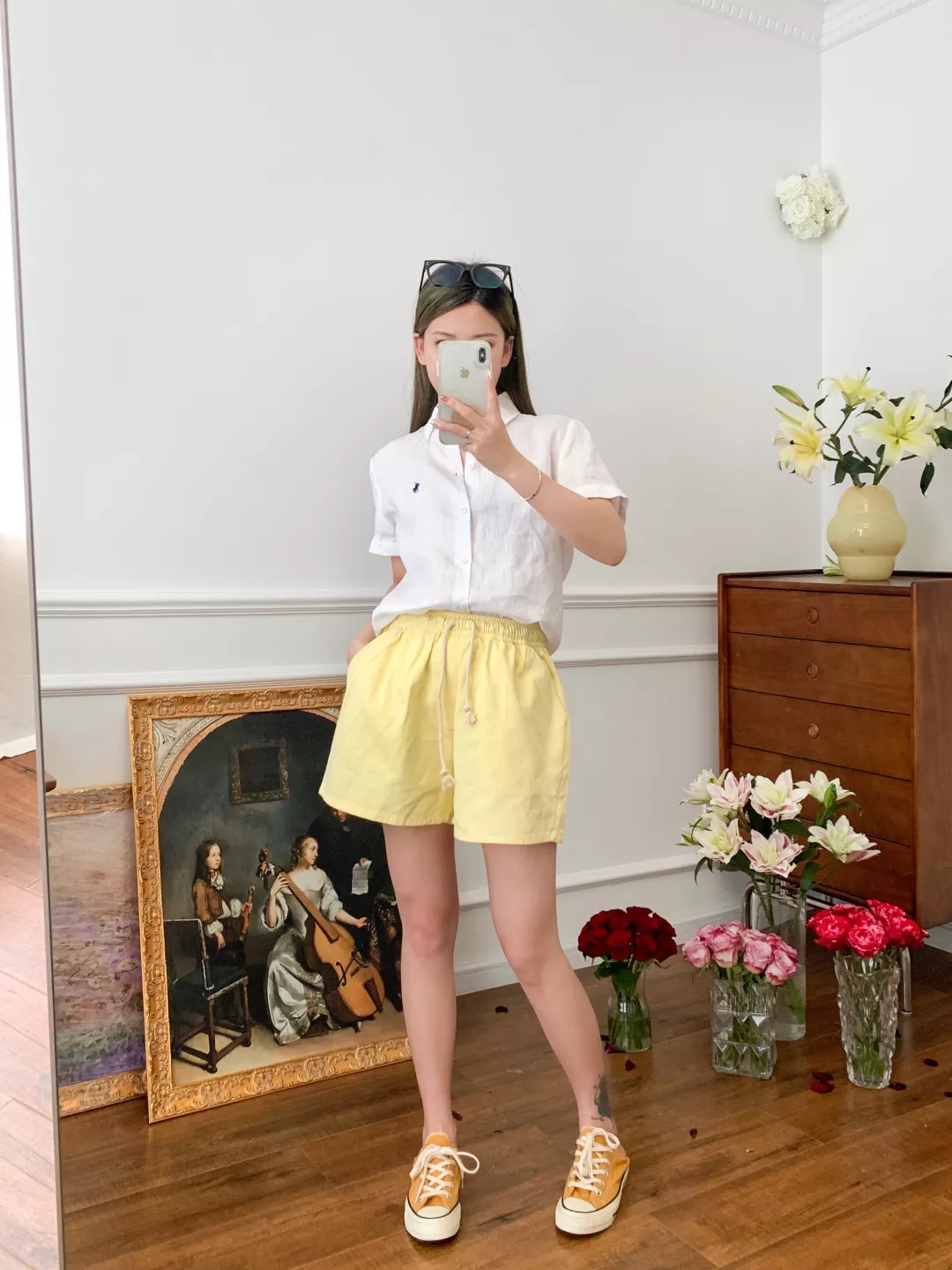 랄프로렌 여성 린넨 반소매 자수 셔츠 상세 이미지 34