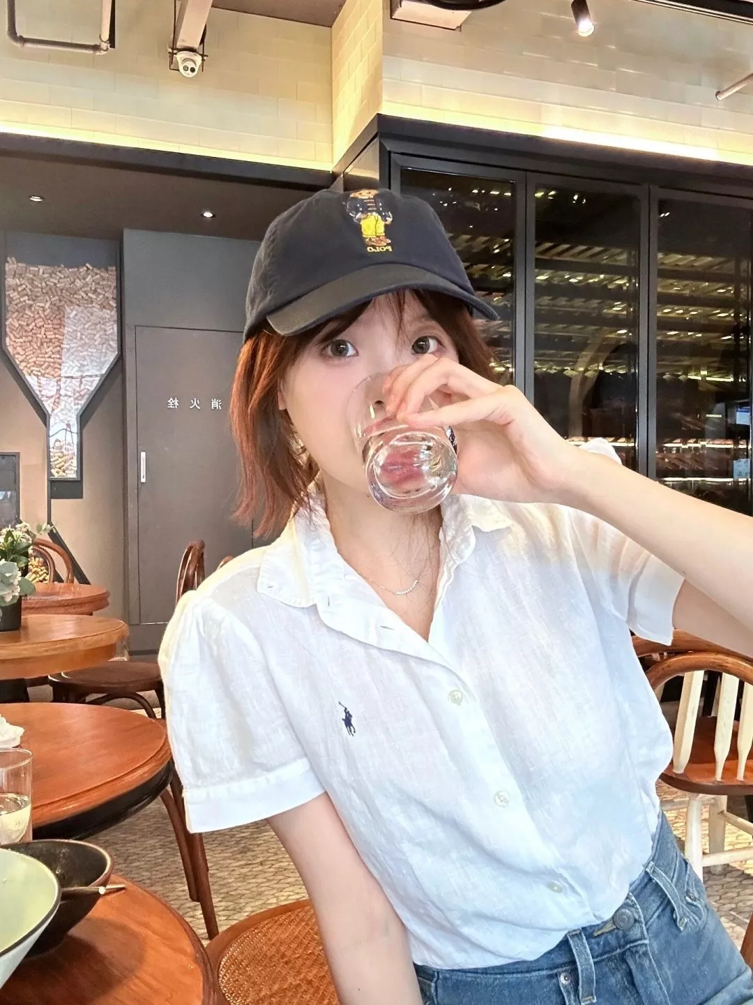 랄프로렌 여성 린넨 반소매 자수 셔츠 상세 이미지 65