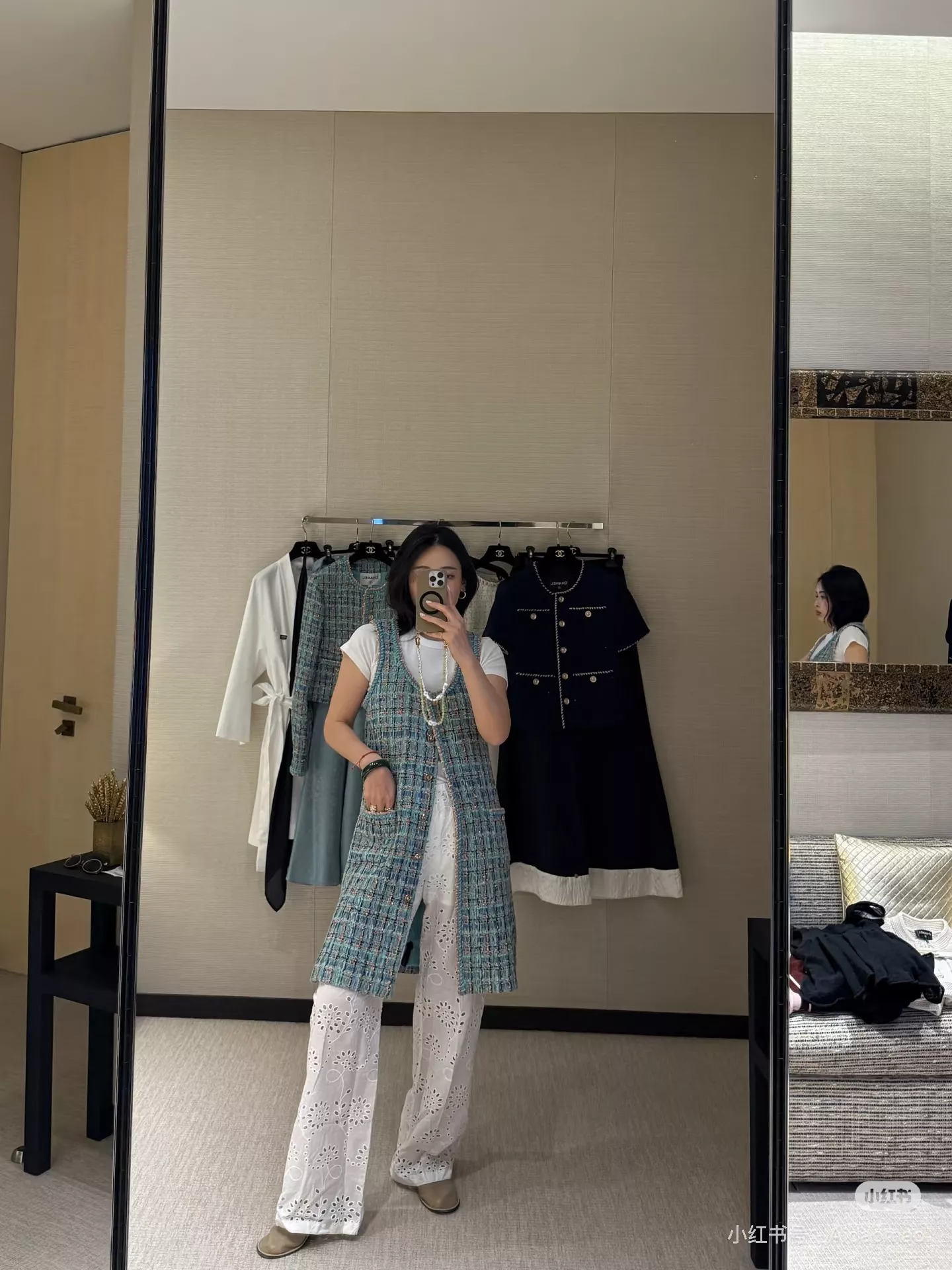 샤넬 트위드 민소매 원피스 상세 이미지 32
