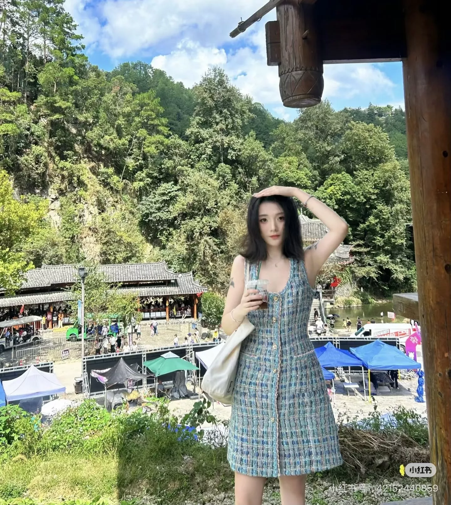 샤넬 트위드 민소매 원피스 상세 이미지 23