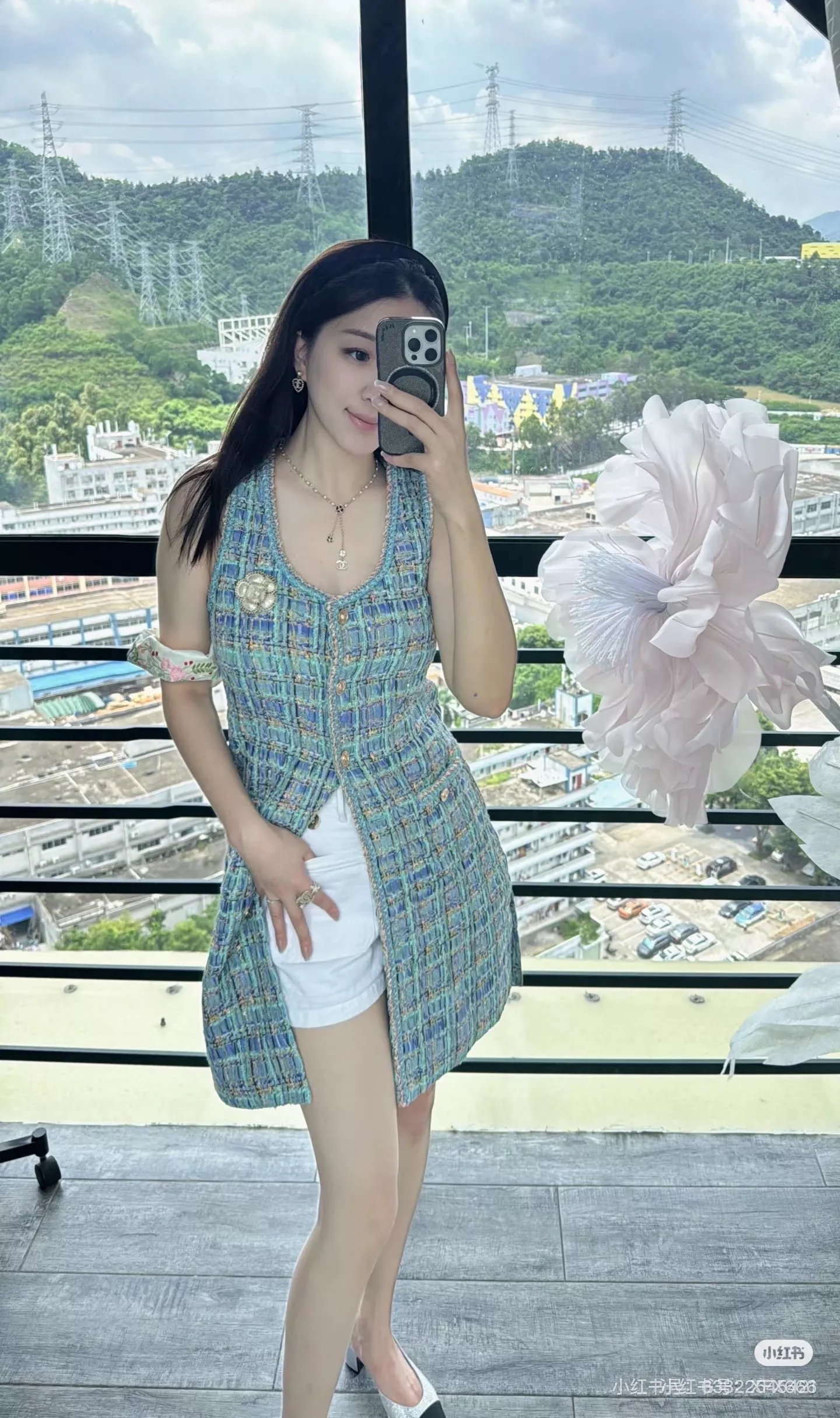 샤넬 트위드 민소매 원피스 상세 이미지 35