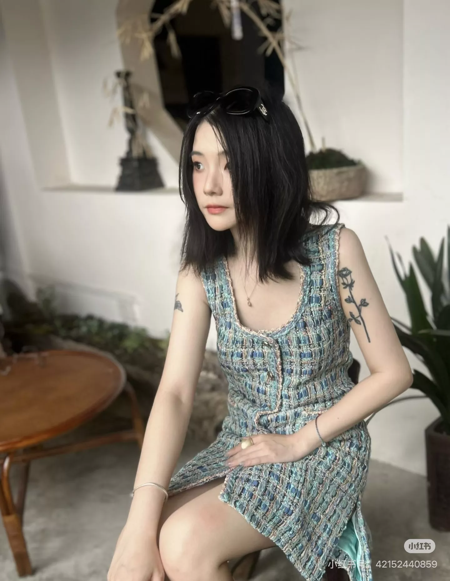샤넬 트위드 민소매 원피스 상세 이미지 24