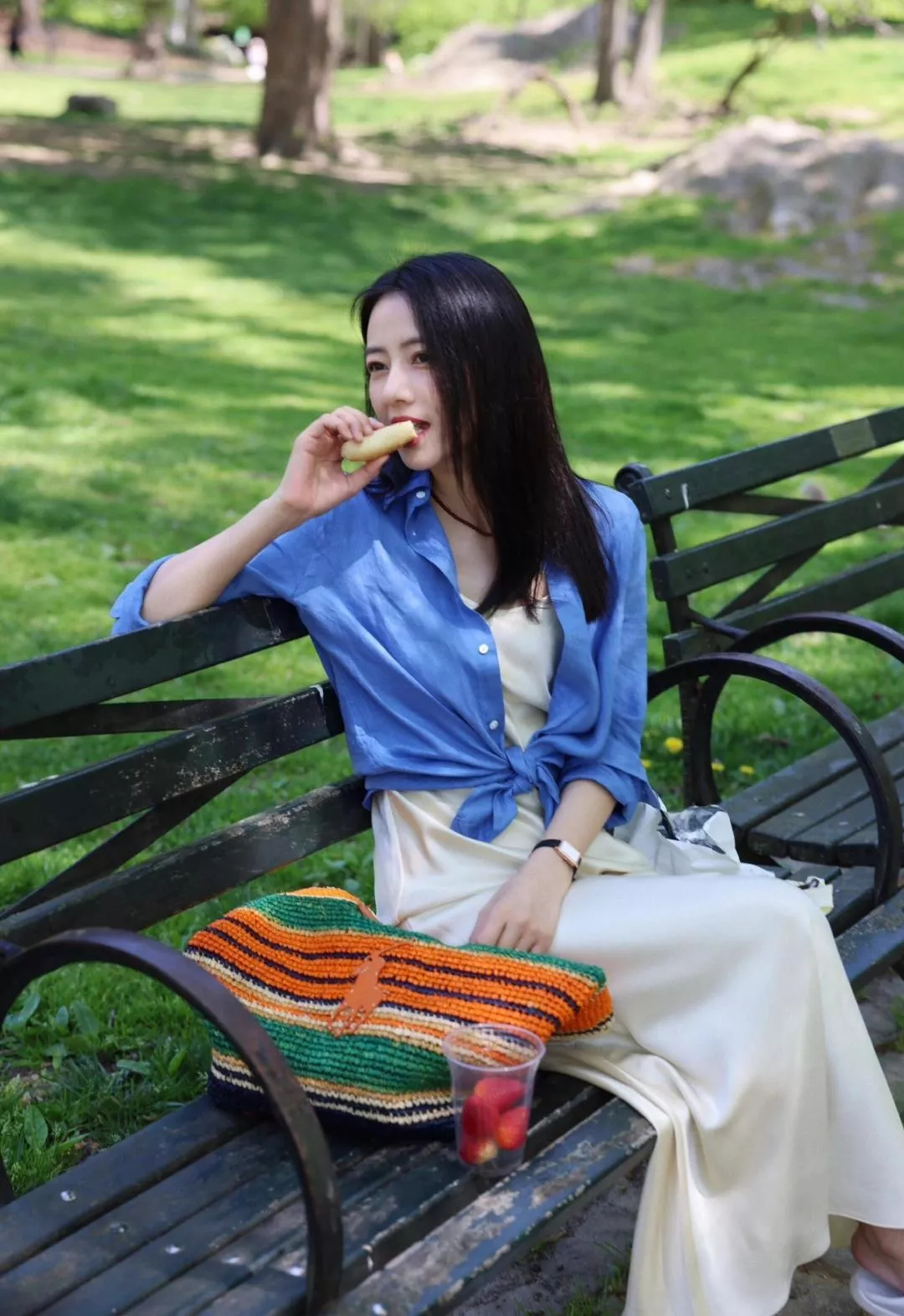 랄프로렌 여성 린넨 자수 로고 셔츠 상세 이미지 80