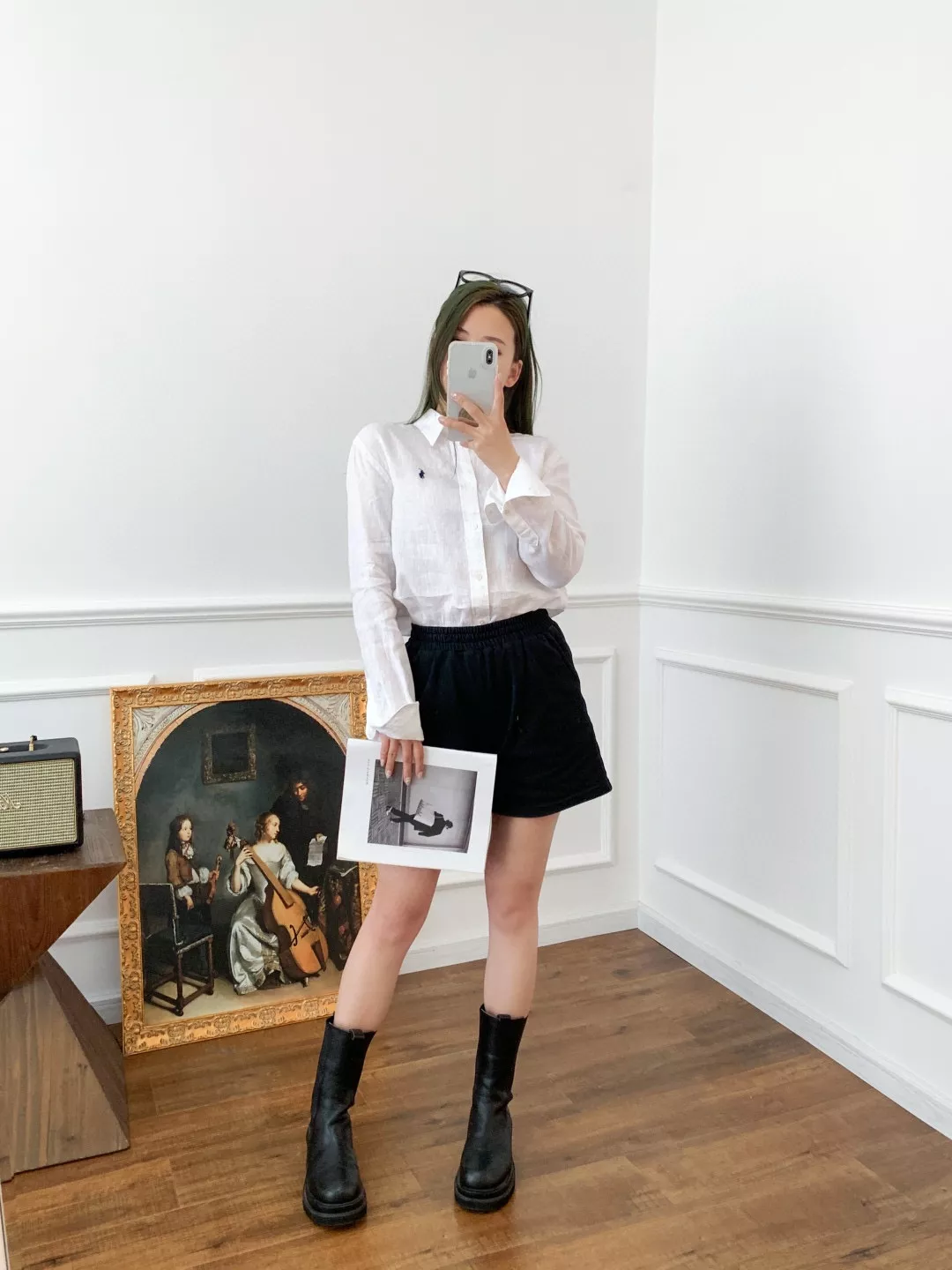 랄프로렌 여성 린넨 자수 로고 셔츠 상세 이미지 20