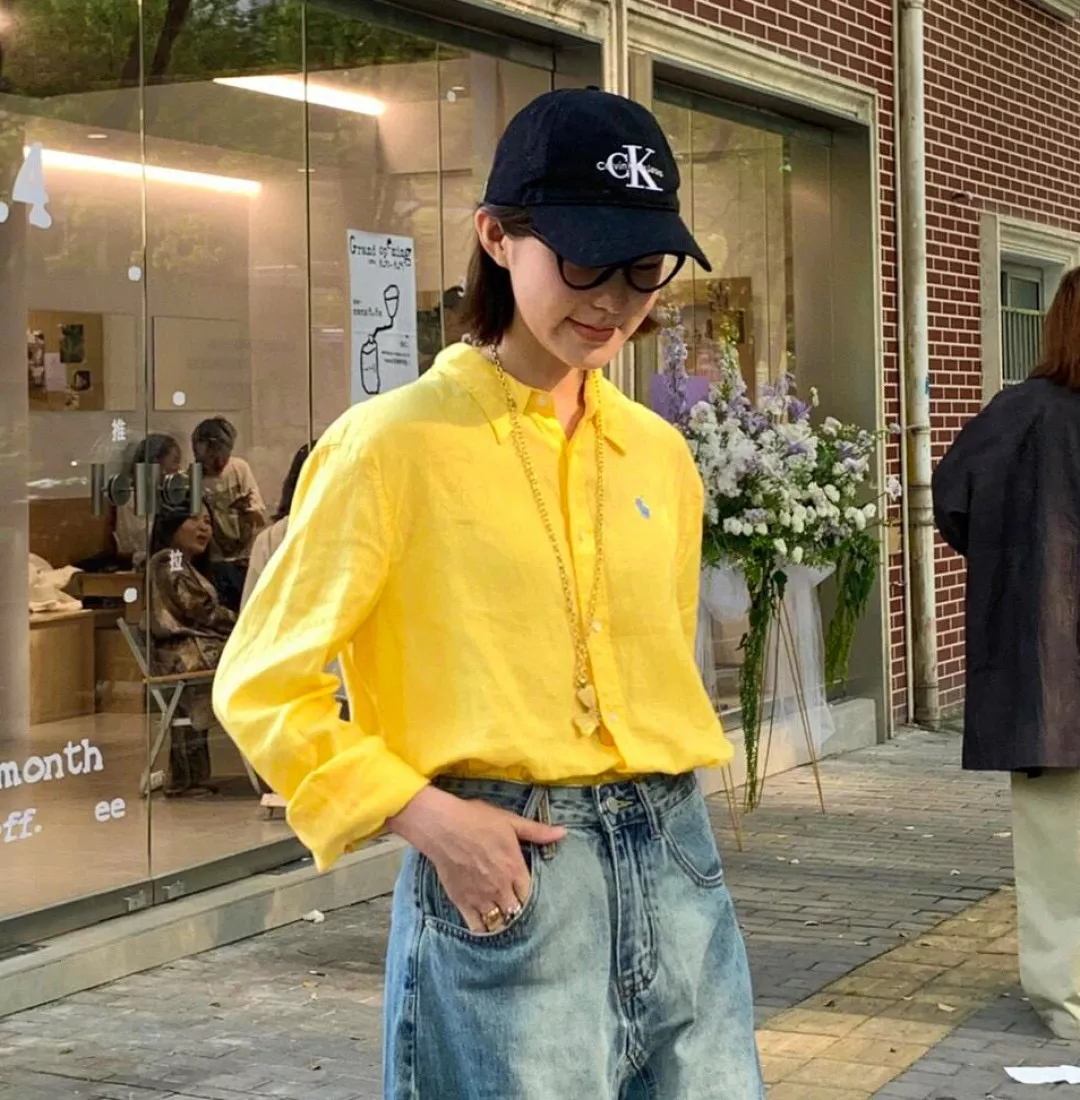 랄프로렌 여성 린넨 자수 로고 셔츠 상세 이미지 85