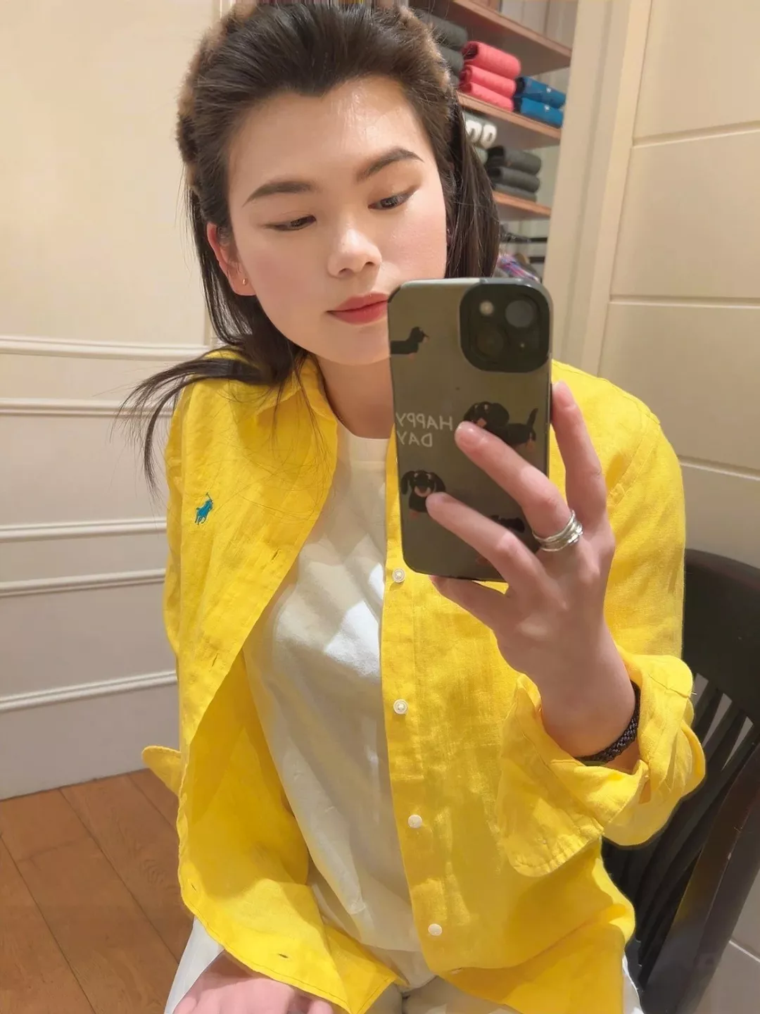 랄프로렌 여성 린넨 자수 로고 셔츠 상세 이미지 70