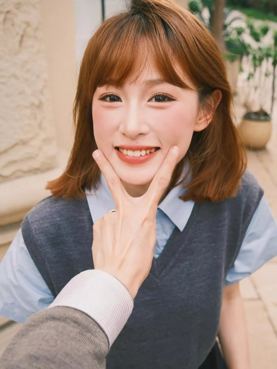 코스 레이어드 카라 반소매 니트 상세 이미지 43