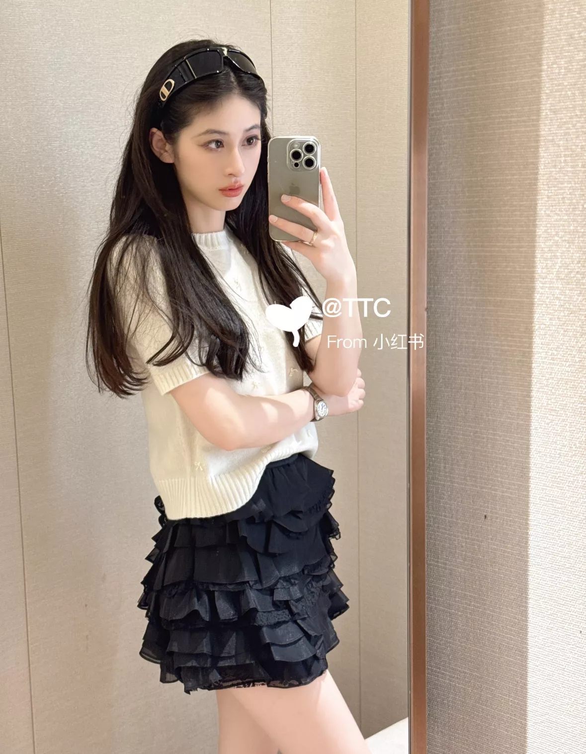 조리아 블랙 레이스 캉캉 숏스커트 상세 이미지 49