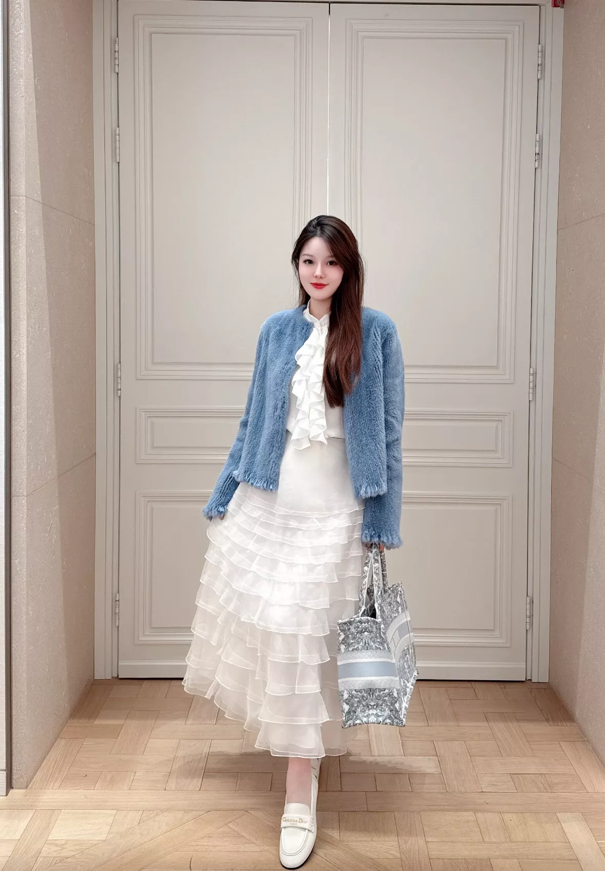디올 실크 프릴 캉캉 스커트 상세 이미지 68