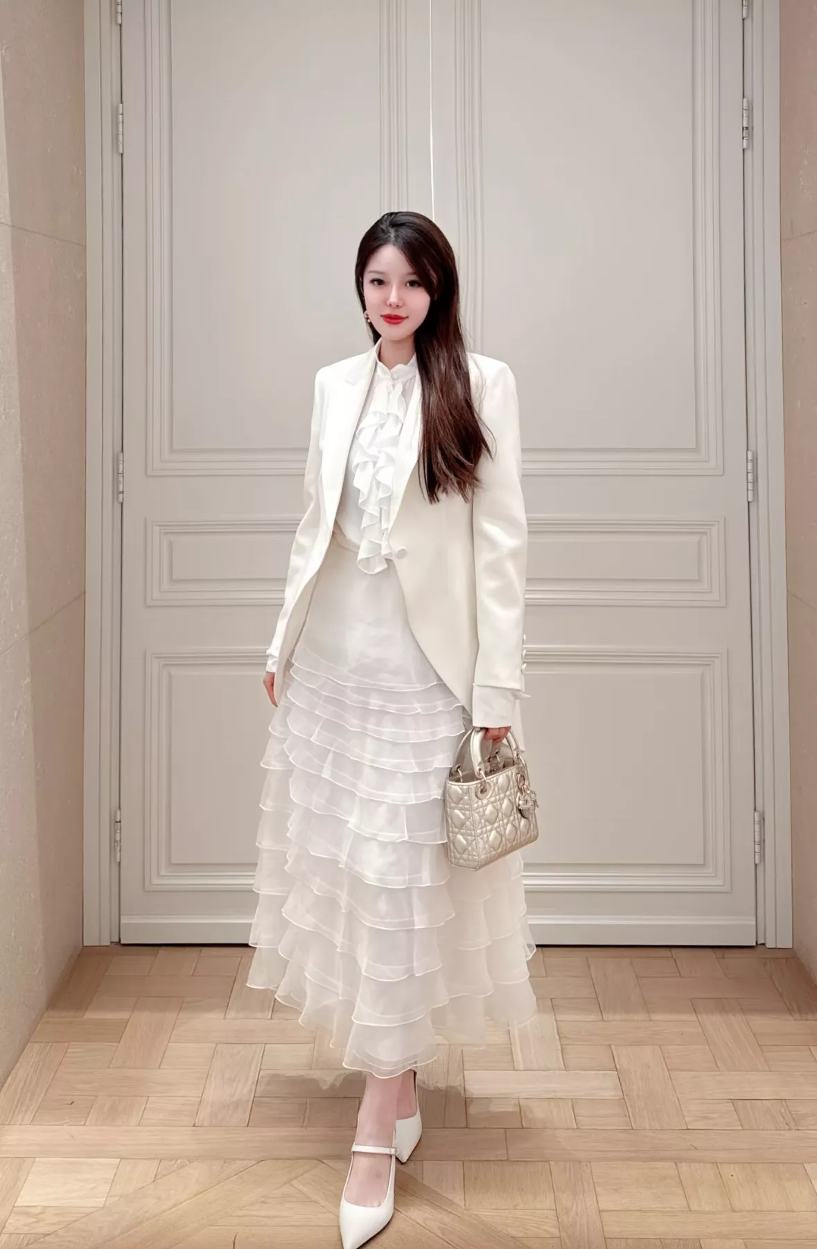 디올 실크 프릴 캉캉 스커트 상세 이미지 58