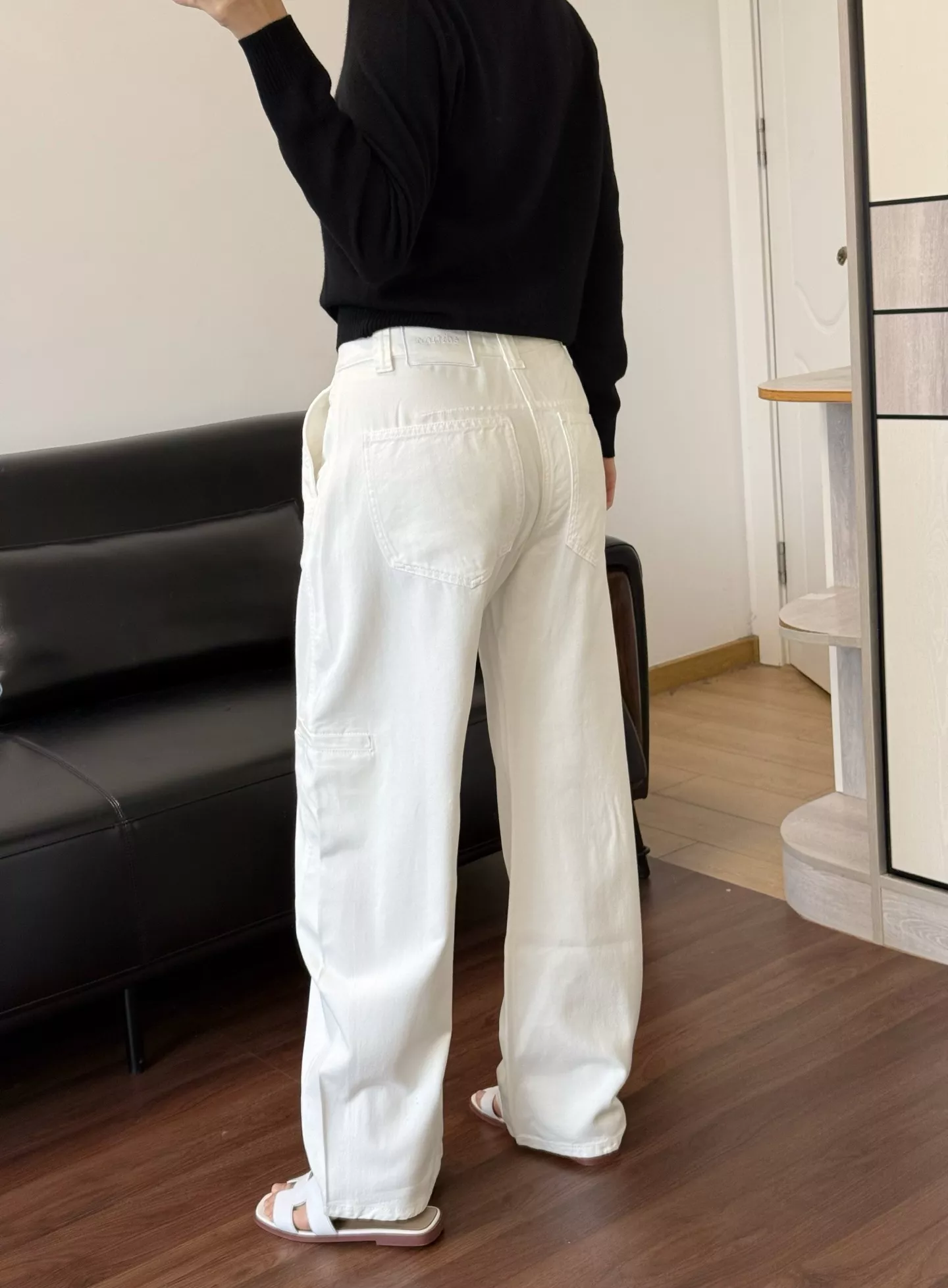에디션 화이트 와이드 데님 팬츠 상세 이미지 31