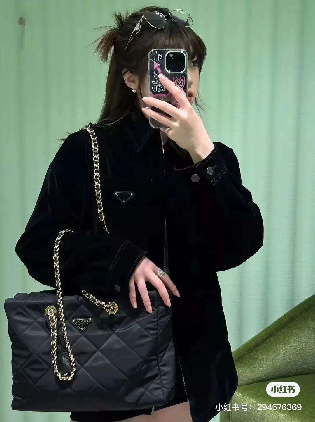 프라다 빈티지 체인 퀼팅 호보백 상세 이미지 14