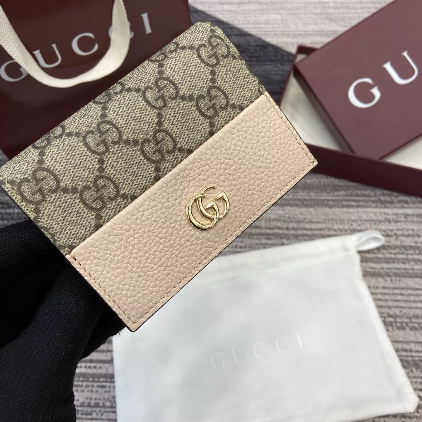 구찌 더블지 GG 슈프림 카드 월렛 상세 이미지 7