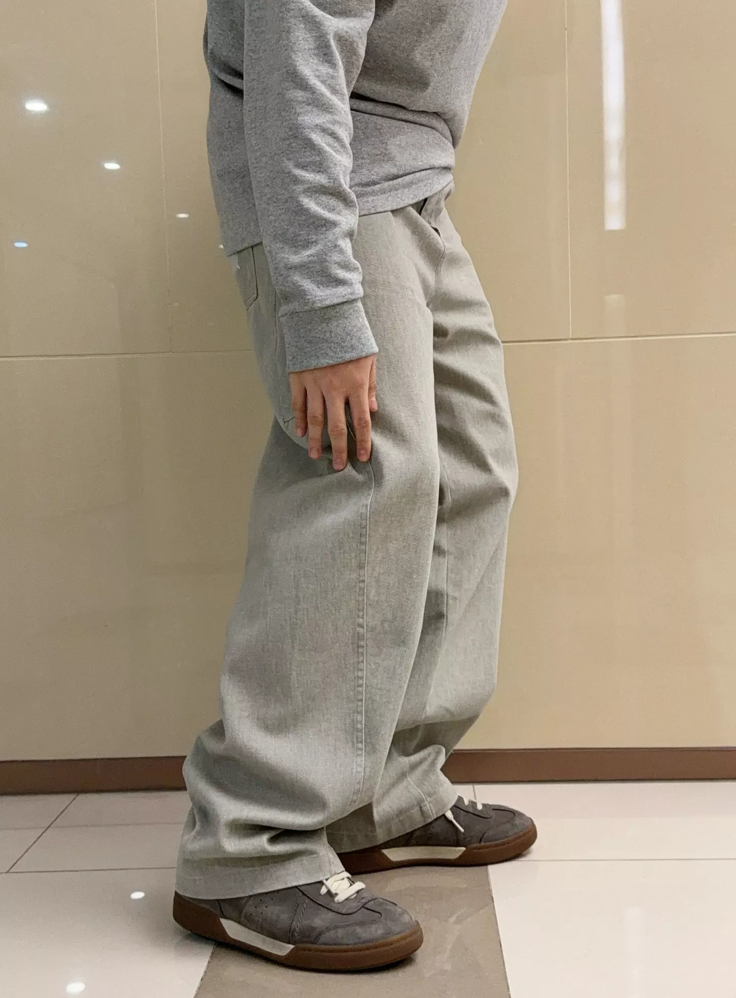 메종마르지엘라 밀크워싱 와이드 데님 팬츠 상세 이미지 13