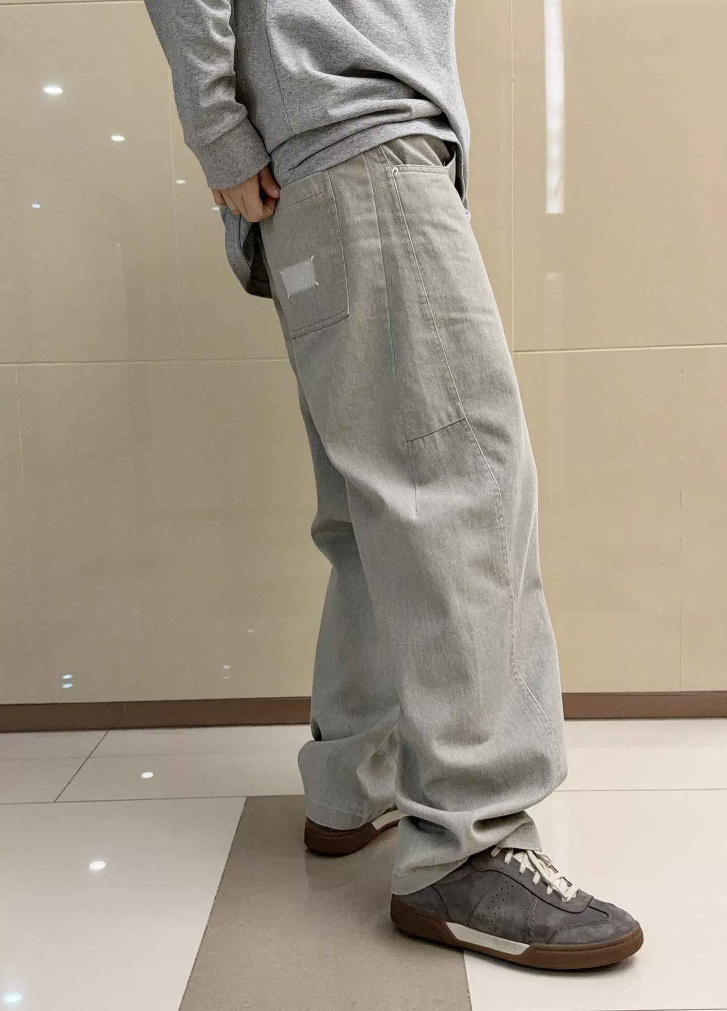 메종마르지엘라 밀크워싱 와이드 데님 팬츠 상세 이미지 14