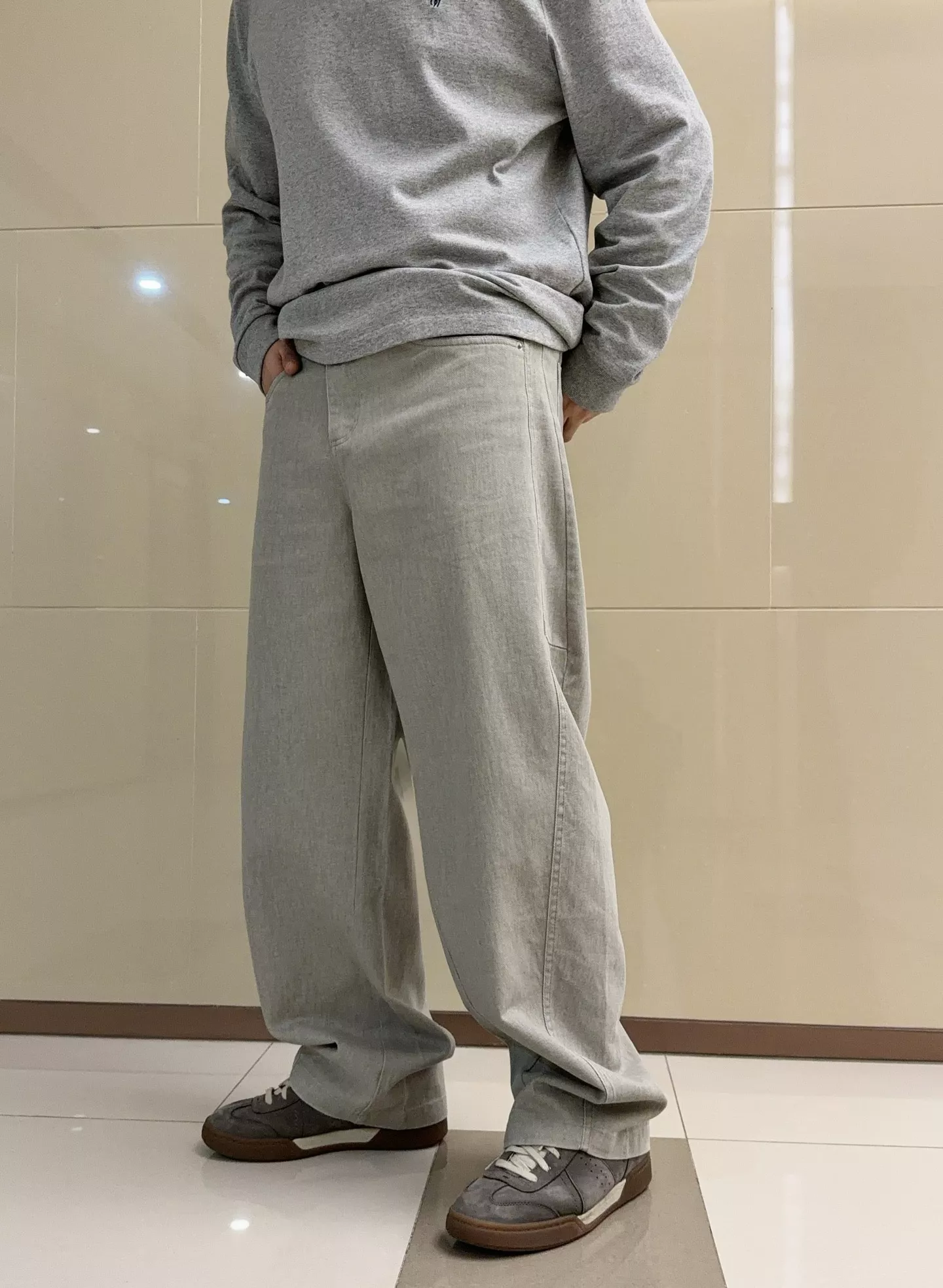메종마르지엘라 밀크워싱 와이드 데님 팬츠 상세 이미지 11
