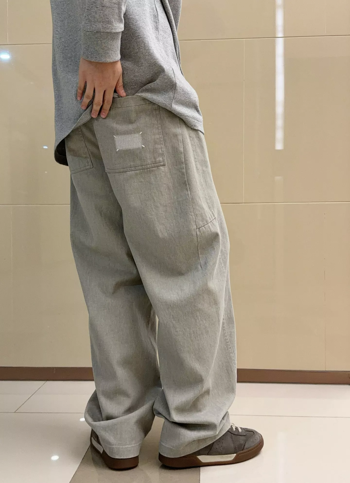 메종마르지엘라 밀크워싱 와이드 데님 팬츠 상세 이미지 12