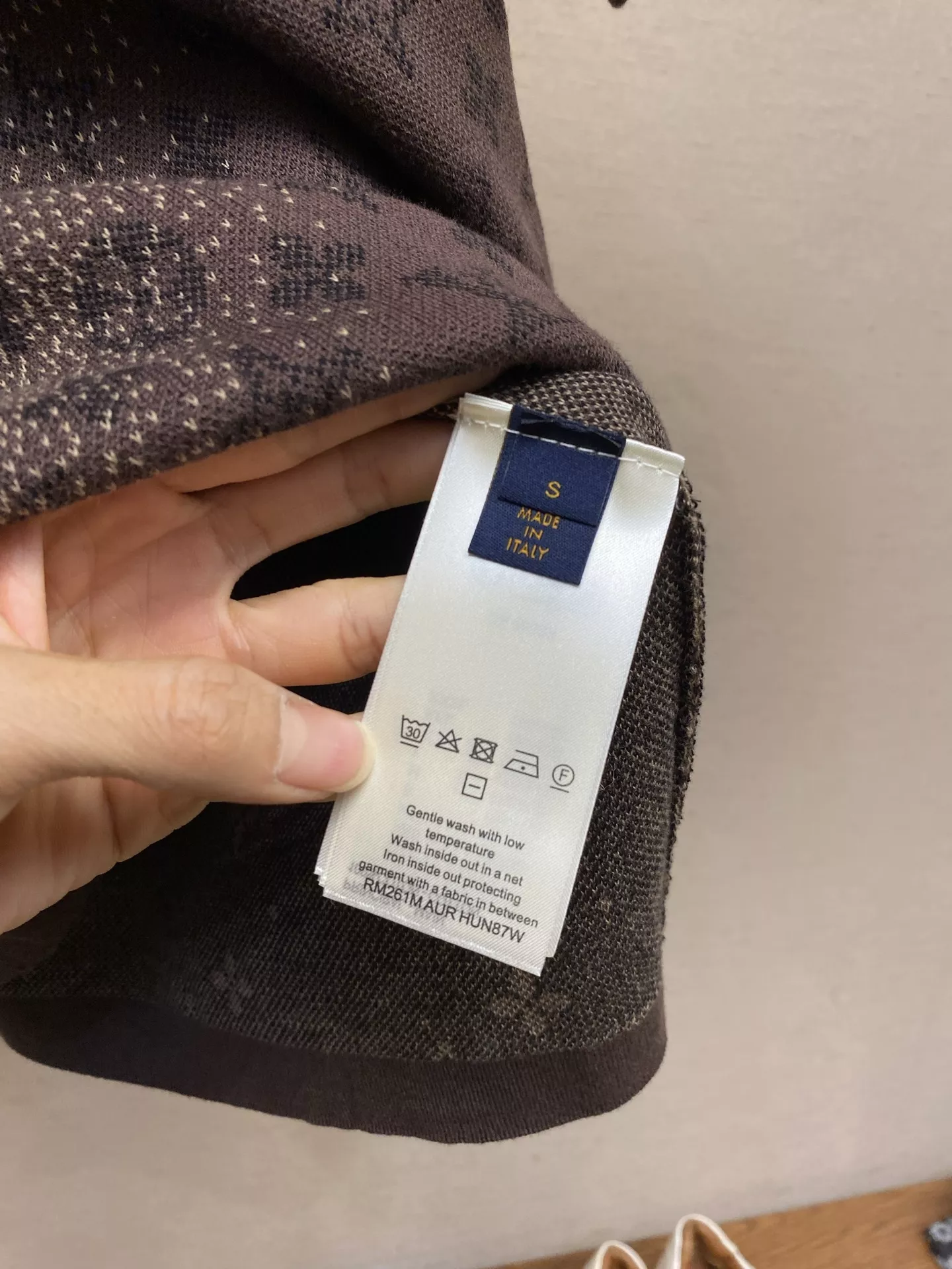 루이비통 모노그램 자카드 반소매 라운드 티셔츠 상세 이미지 6