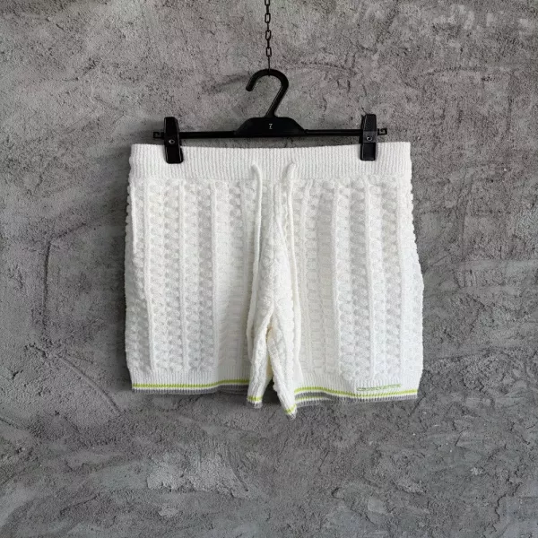 카사블랑카 배색 니트 쇼츠